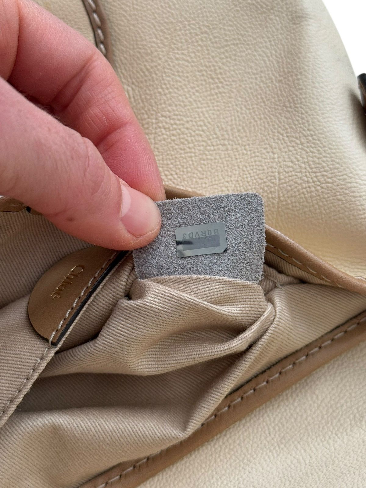 Chloe Susan Crossbody Cream Leather Bag Size ONE SIZE - 9 Thumbnail