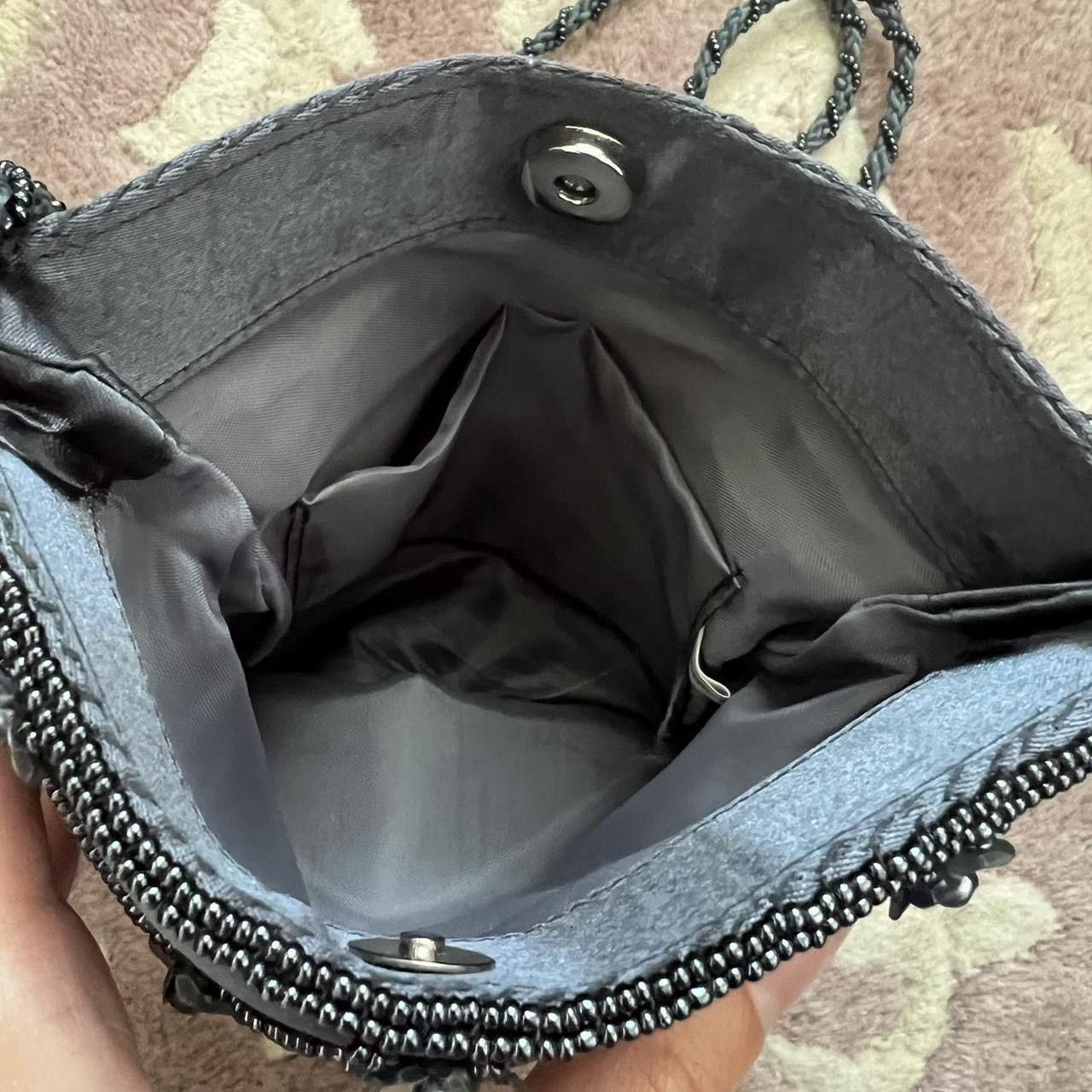 Vintage Y2k gray silver sequin beaded crossbody bag Size ONE SIZE - 7 Thumbnail