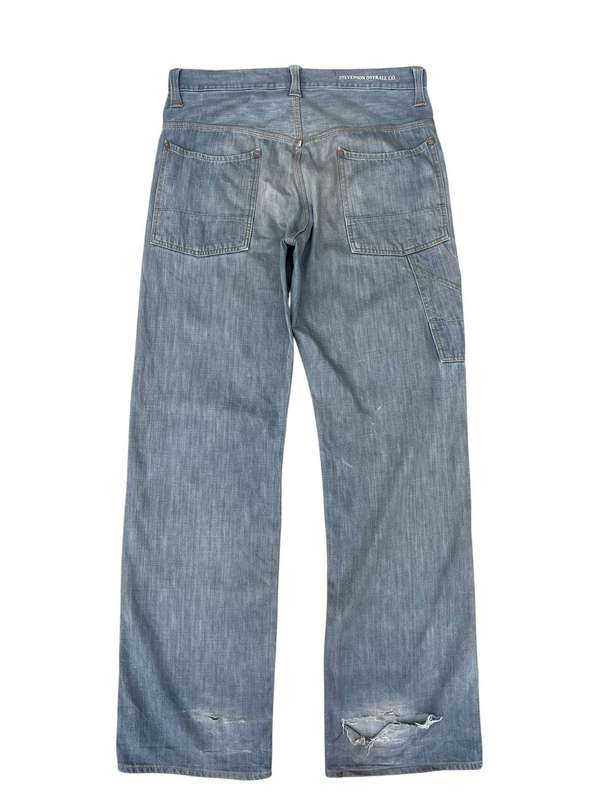 Stevenson Overall Co. Stevenson Overall Japan Distress Mud Denim Workwear Jeans Size US 32 / EU 48 - 7 Thumbnail