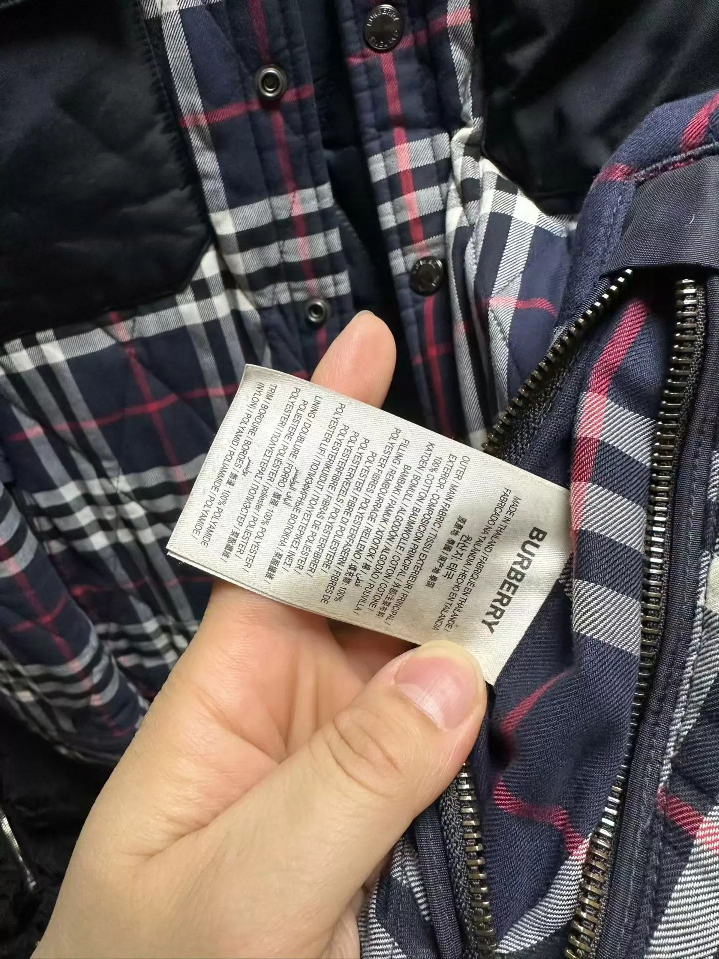 Burberry Burberry men's padded coat 54 like new sleeve wear Size US L / EU 52-54 / 3 - 3 Thumbnail