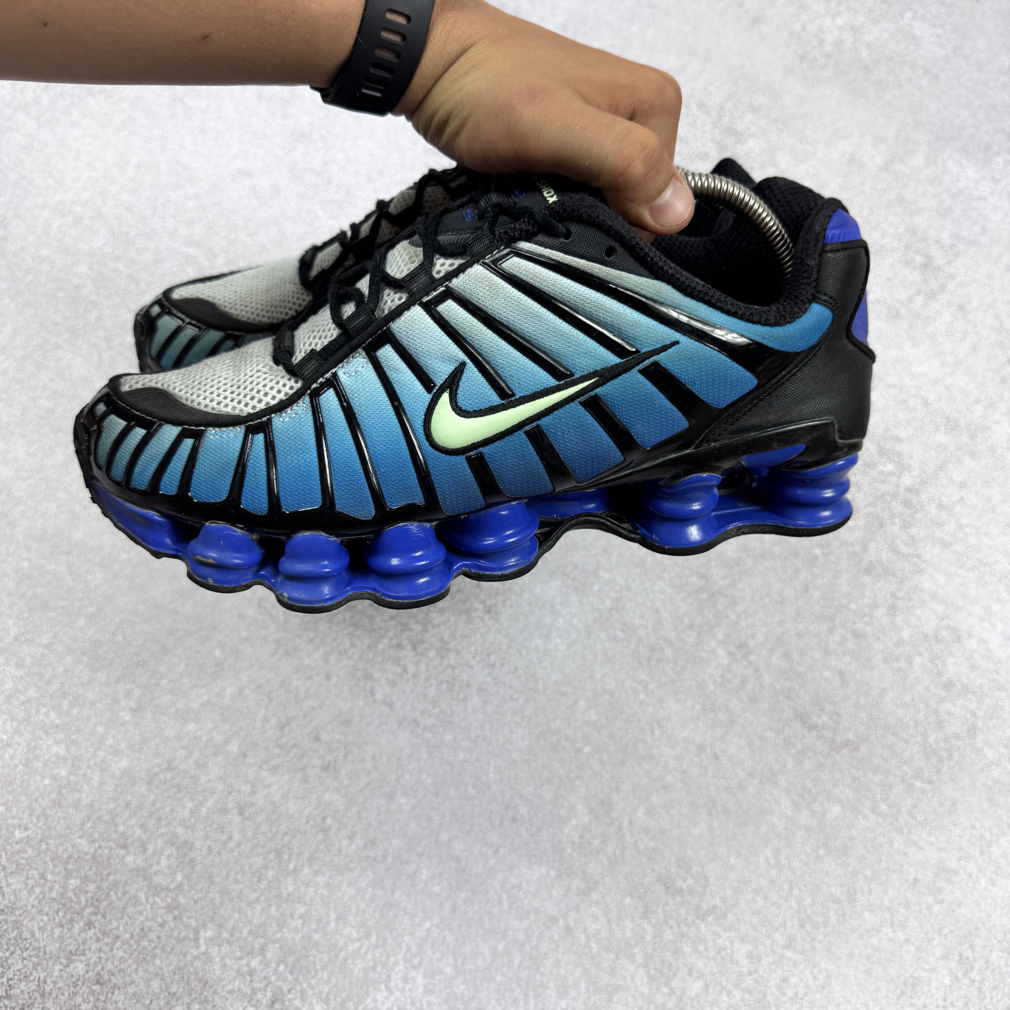 Nike Men`s Nike Shox TL AV3595-009 Blue Sneakers Size 44 / 28cm Size US 11 / EU 44 - 4 Thumbnail
