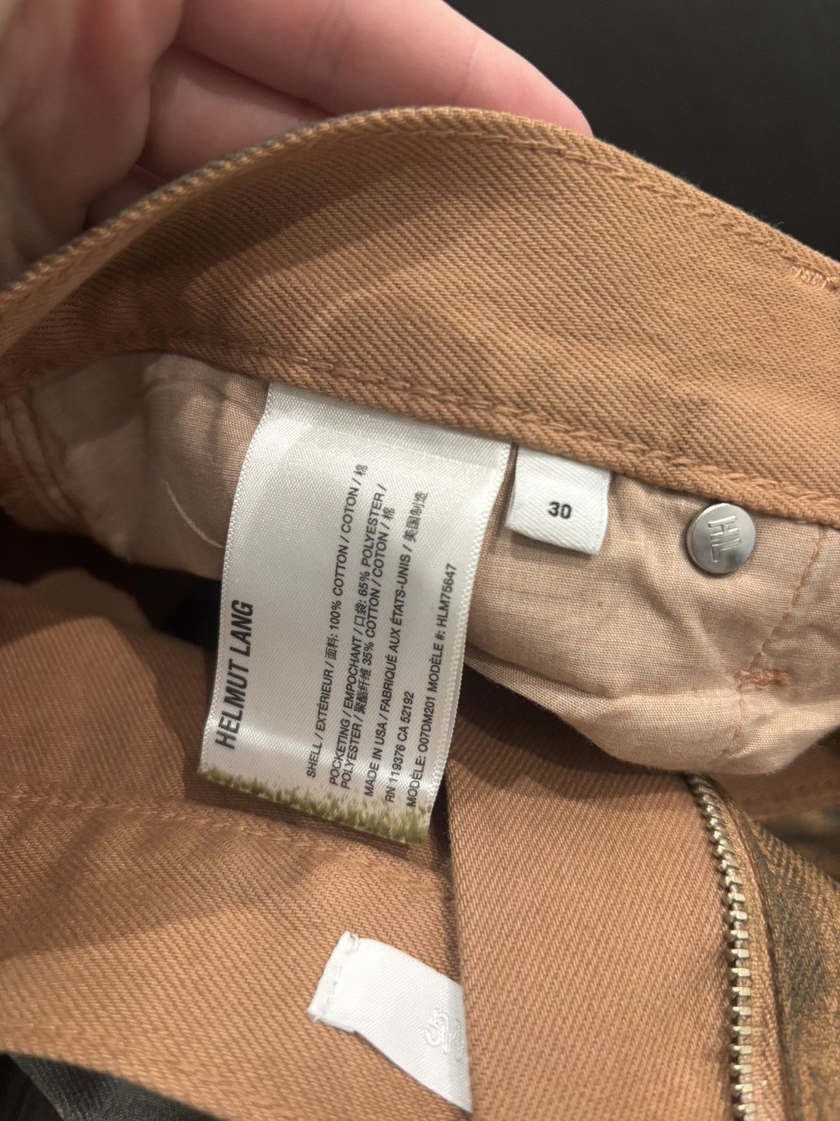 Helmut Lang Helmut Lang Waxed oil stain Worker Jeans Size US 30 / EU 46 - 5 Thumbnail