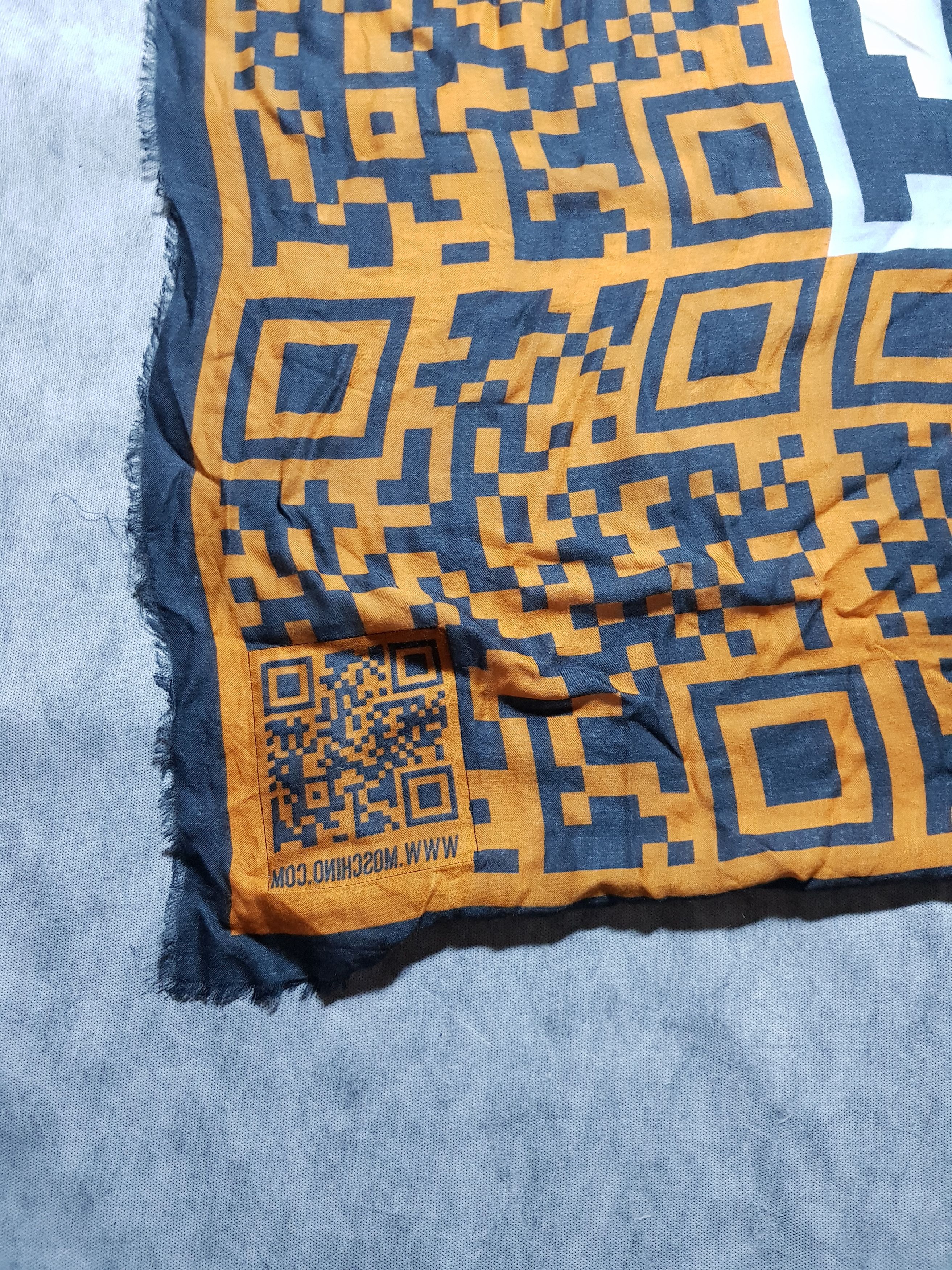 Moschino Moschino QR Code Cheap and Chic scarf 140cm 7% Cashmere Size ONE SIZE - 9 Thumbnail