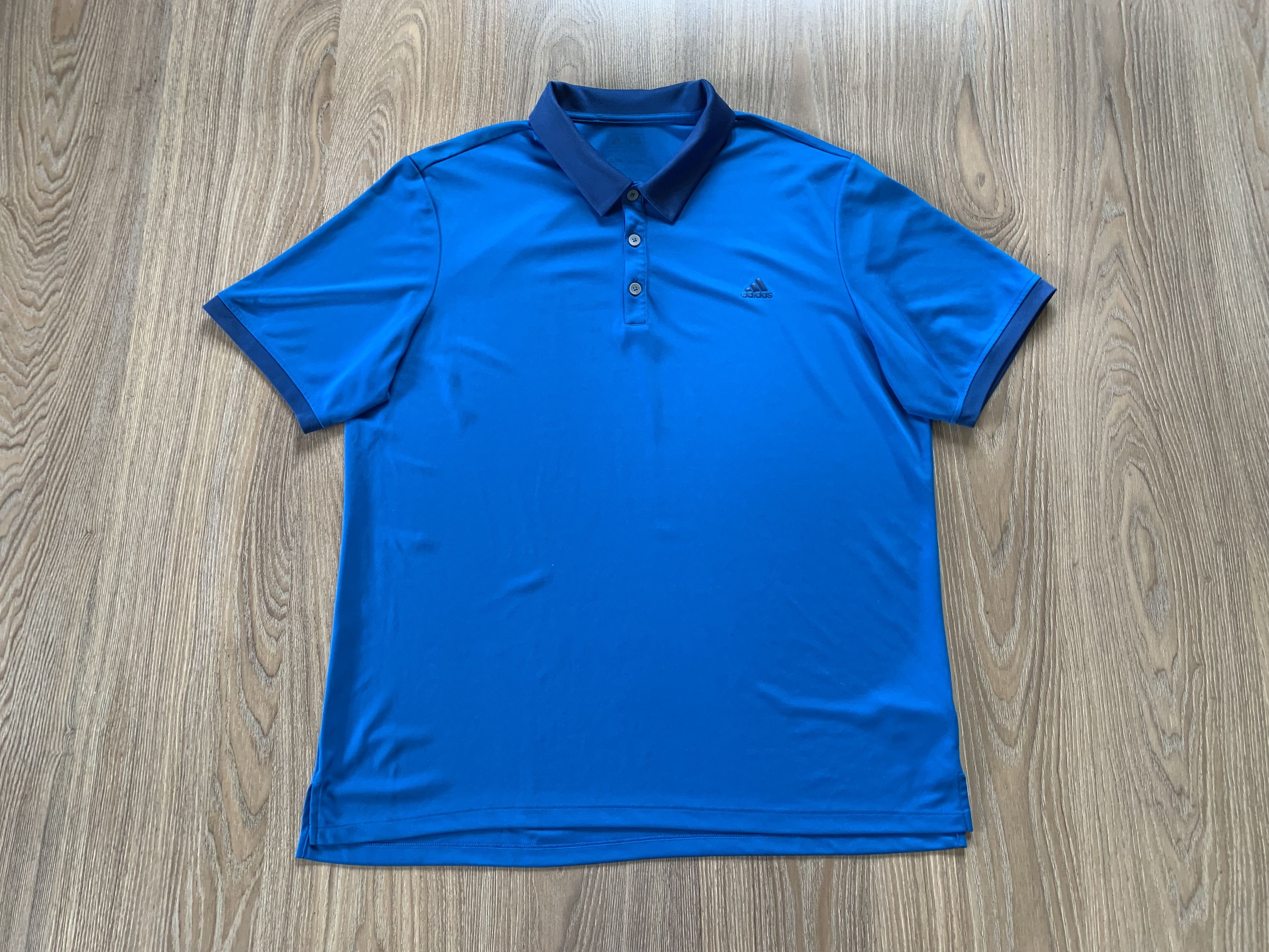 Adidas Adidas Mens Blue Training Polo Size US XL / EU 56 / 4 - 2 Thumbnail