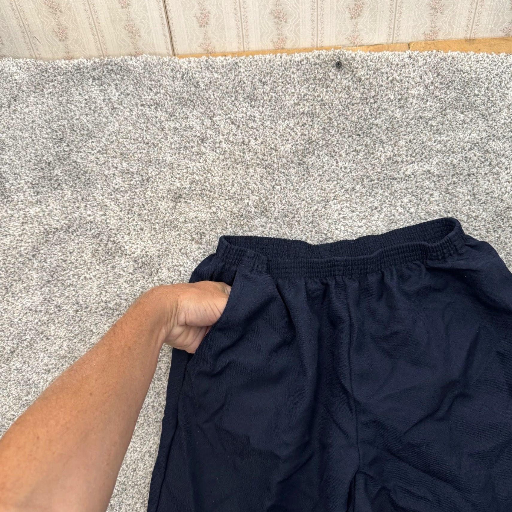 Vintage VINTAGE Alfred Dunner Pants Dress Pants Women 16 Blue Polyester Elastic Waist Pockets 90s Retro Office Ladies Size 38" / US 16 / IT 52 - 5 Thumbnail