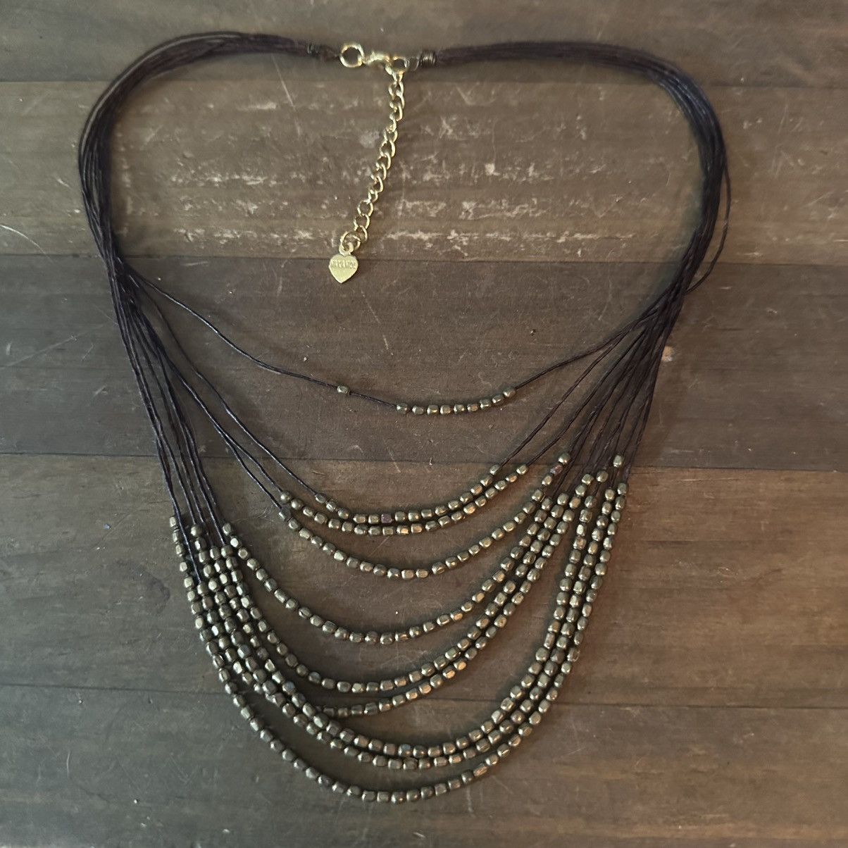 Other Nakamol multi strand layered gold bead cord necklace Size ONE SIZE - 2 Thumbnail