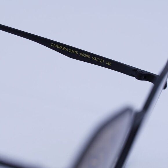 Carrera CARRERA 334/S 0003 86 Sunglasses Black Geometric Frame Size ONE SIZE - 6 Thumbnail