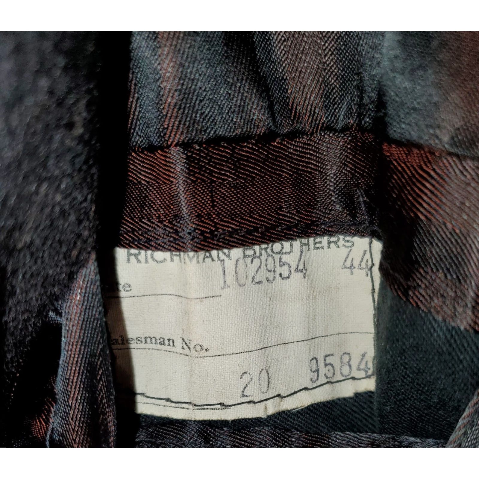 Vintage VINTAGE Richman Brothers Gray Tweed Overcoat Top Coat Single-Breasted Size 44 Mens 50s Plaid Wool Wool Lining Dark Gray Winter Fall Spring Classic Size US XXL / EU 58 / 5 - 3 Thumbnail