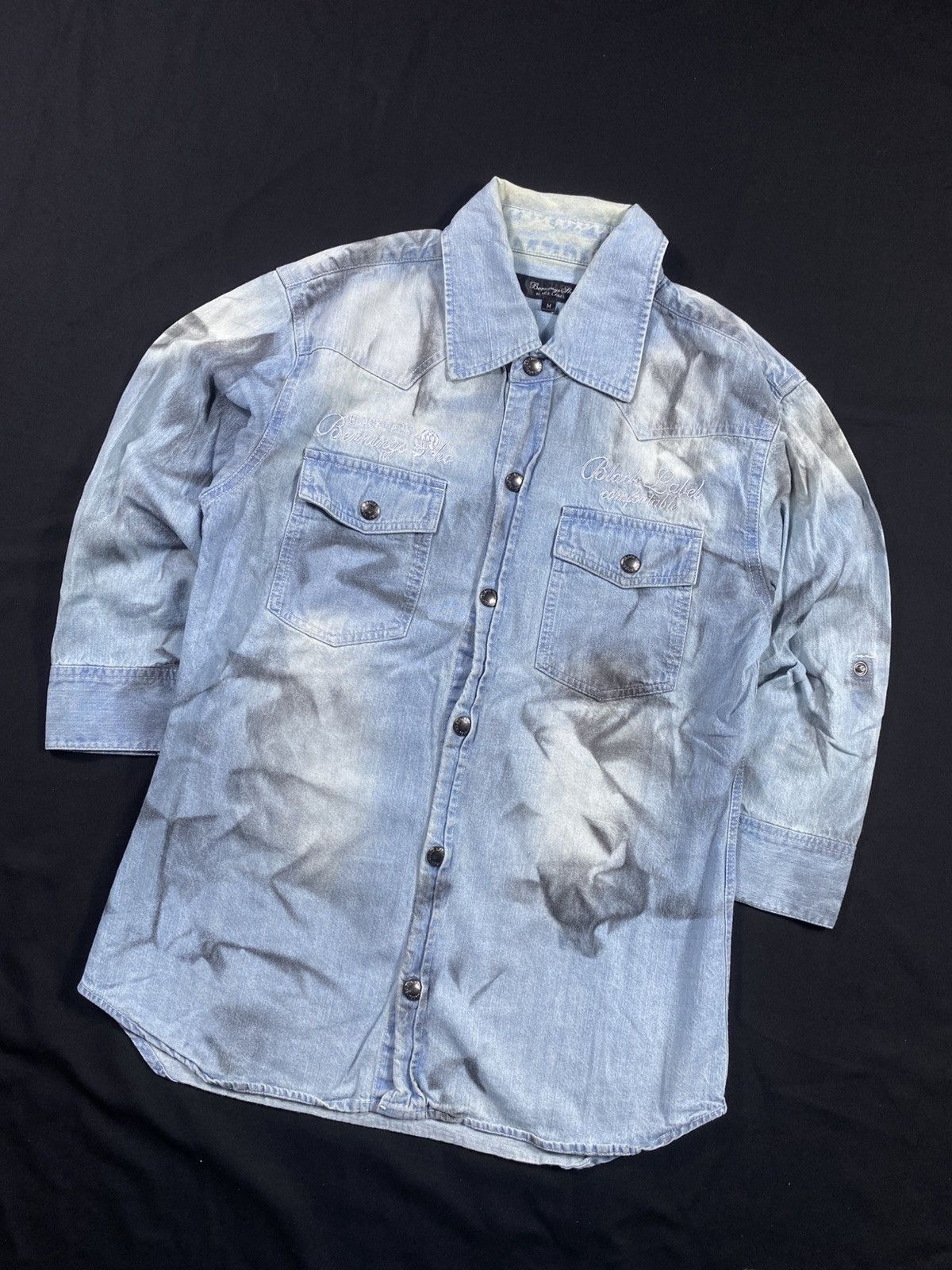 BUFFALO BOBS Japanese Berning Sho sick Smoke Button up shirt Size US M / EU 48-50 / 2 - 2 Thumbnail