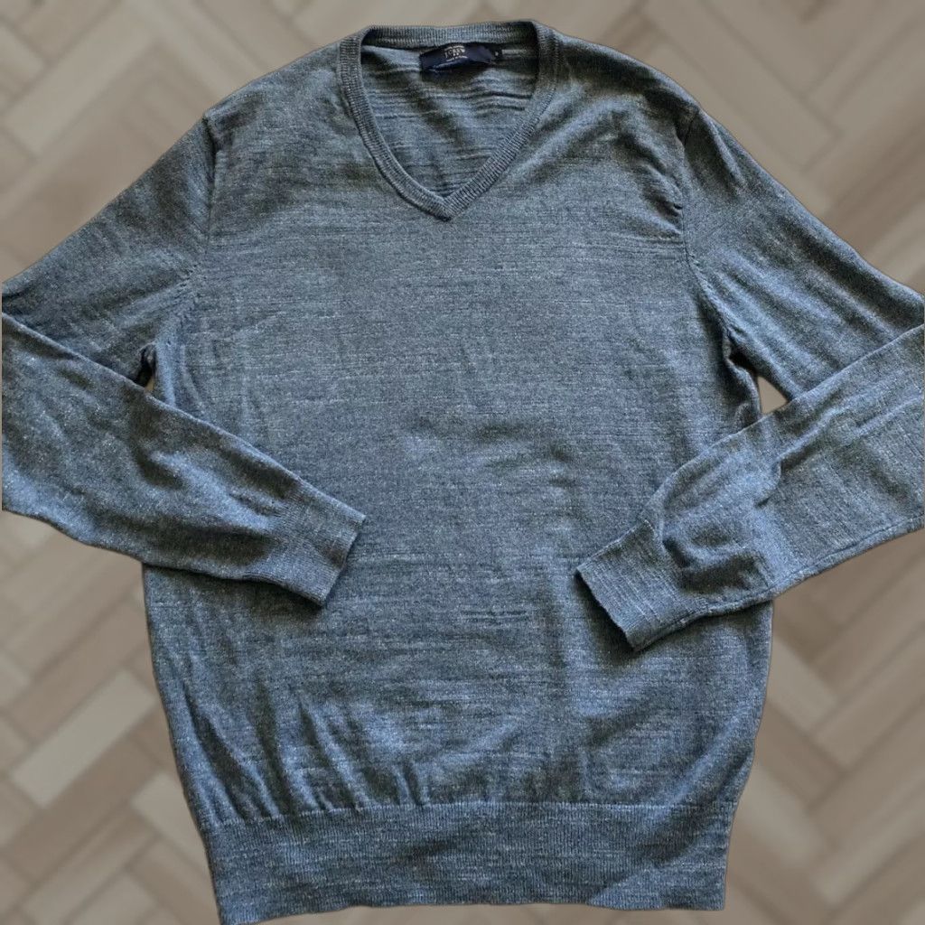 J.Crew J.CREW Sweater Men M Blue V-Neck Knit Cotton Pullover Casual 90s Classic American/Colorful Knitwear Size US M / EU 48-50 / 2 - 1 Thumbnail