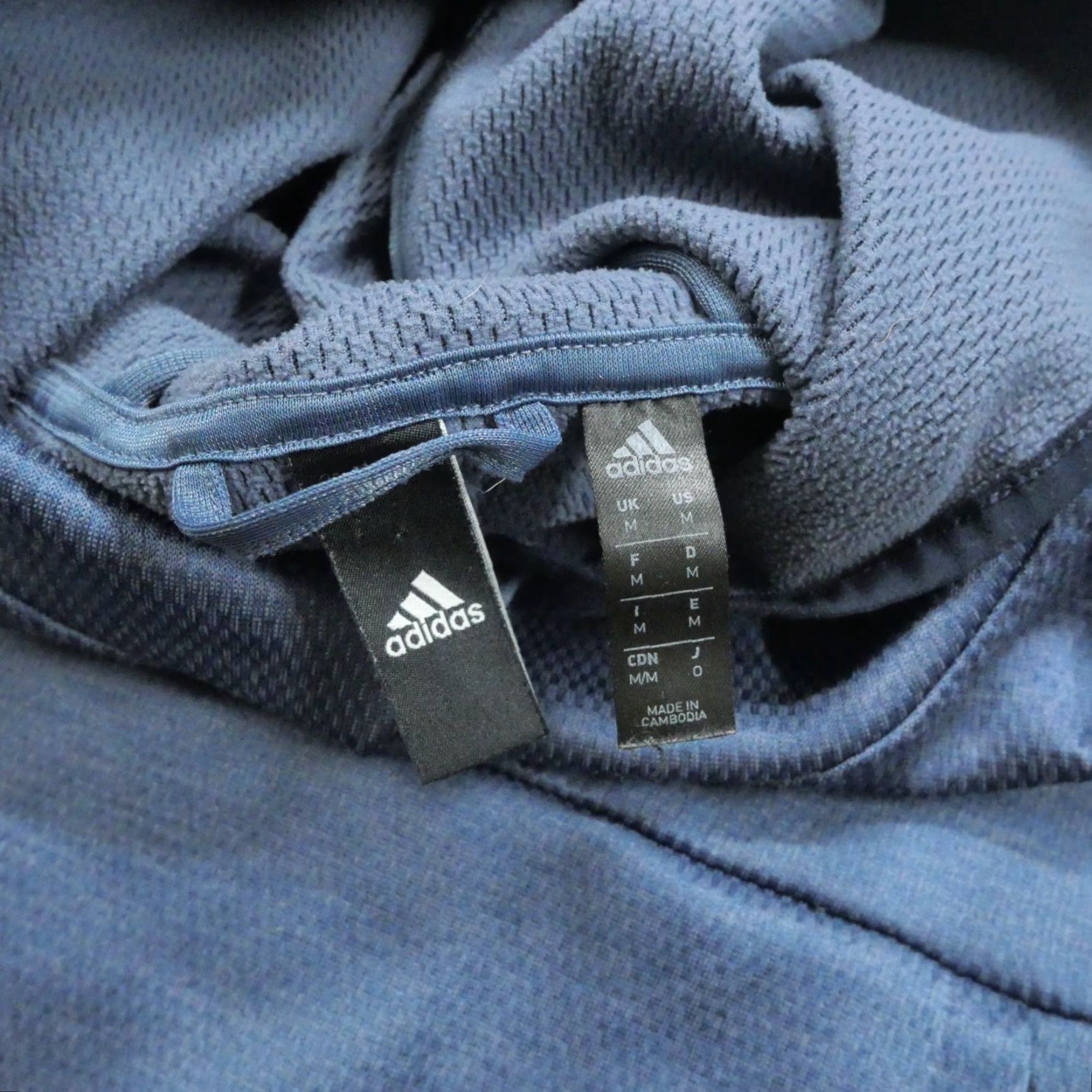 Adidas Adidas Hoodie Mens Adult Medium Blue Pullover Climawarm Three Stripes Hooded Regular Fit Logo Pullover Hoodie Size US M / EU 48-50 / 2 - 5 Thumbnail