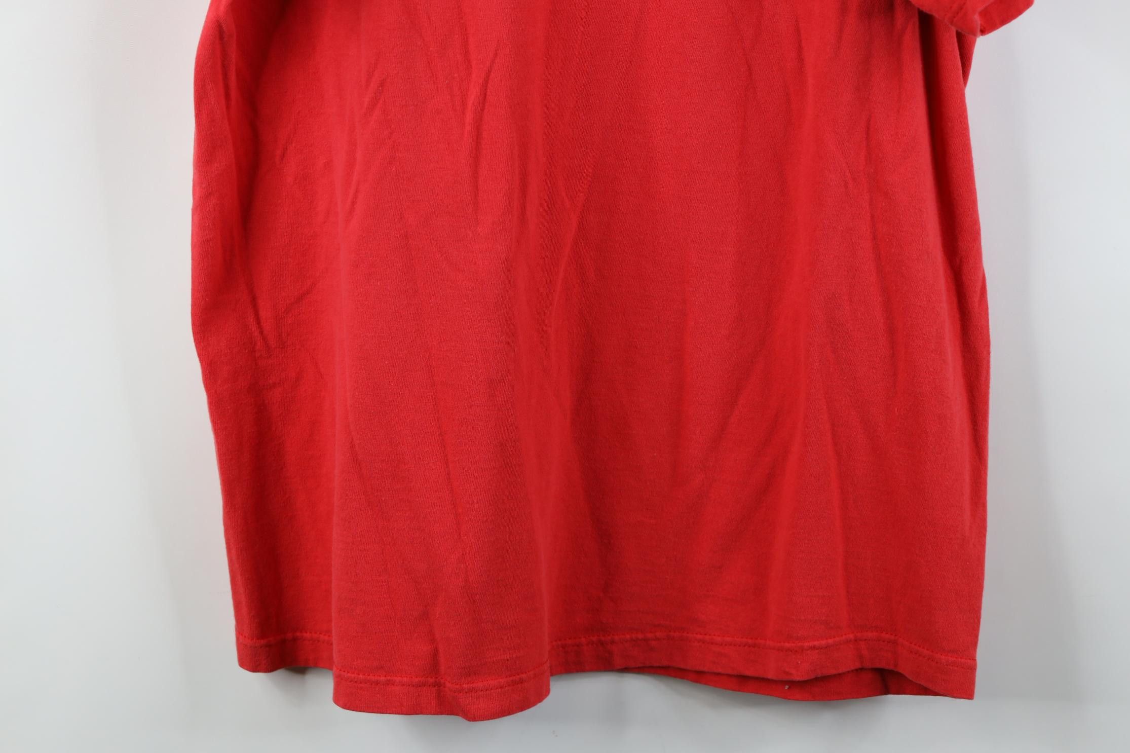 Vintage Vintage 90s Spell Script Ohio State University T-Shirt Red Size US L / EU 52-54 / 3 - 16 Thumbnail