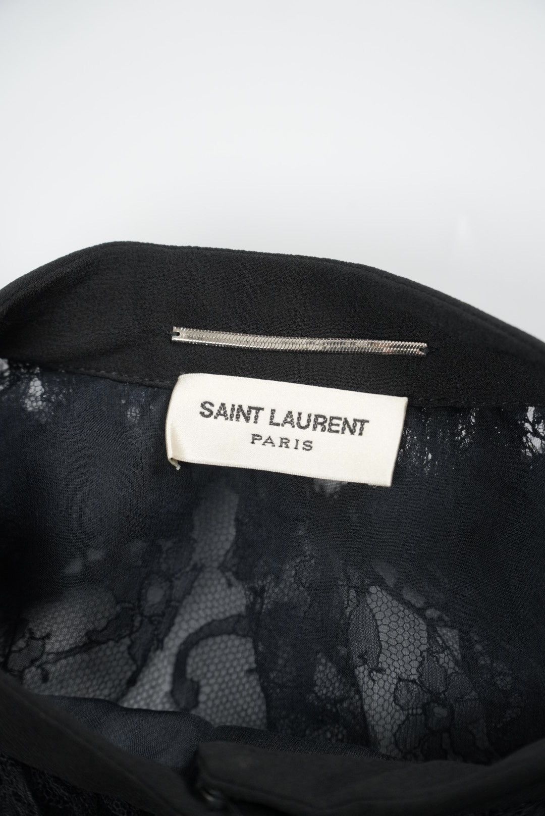 Saint Laurent Paris Saint Laurent Black Silk Sheer Long Sleeve Blouse Size M / US 6-8 / IT 42-44 - 7 Thumbnail