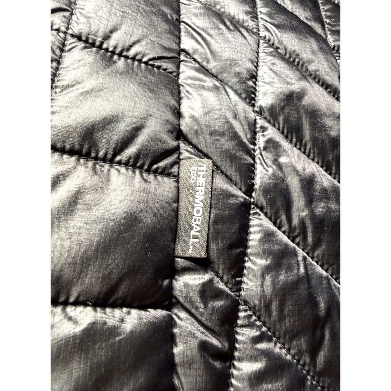 The North Face VINTAGE: The North Face Vest Womens Medium Black TNF ThermoBall Puffer Full Zip CRISPR Size M / US 6-8 / IT 42-44 - 8 Thumbnail