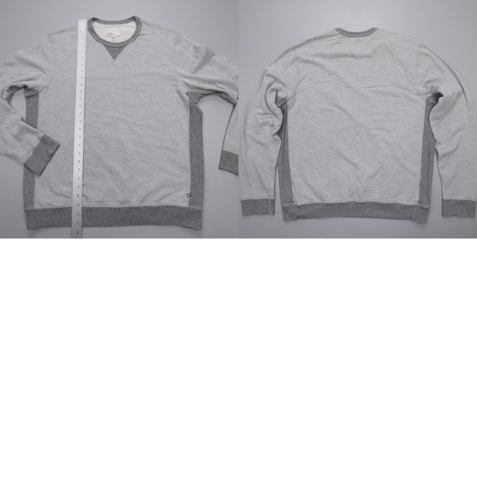 Vintage Mills Supply Men's Crewneck Cotton Terry Sweatshirt Grey L Pullover Casual Sweatshirt Men Size US L / EU 52-54 / 3 - 8 Thumbnail