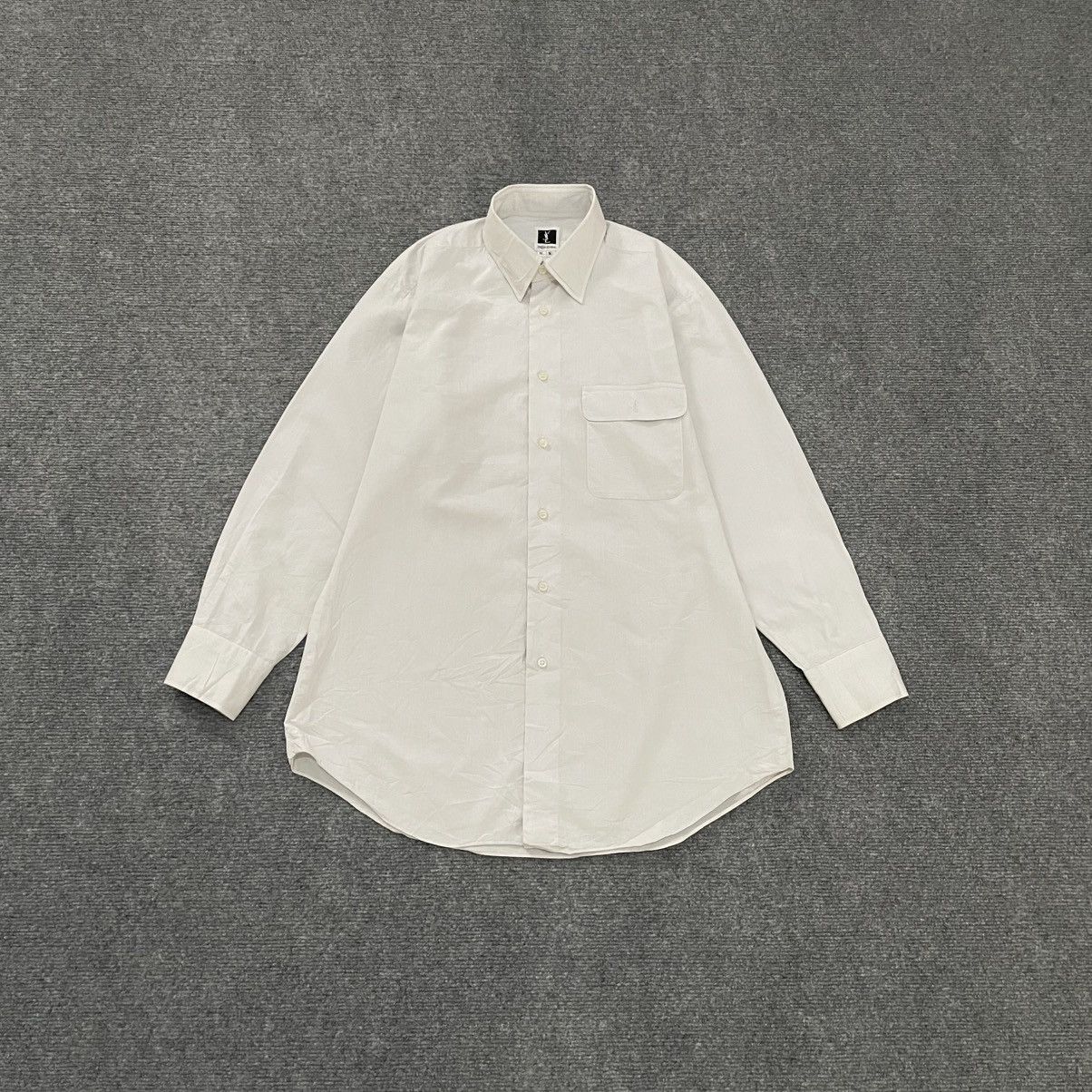 Yves Saint Laurent Yves Saint Laurent Shirt Button Up Size US L / EU 52-54 / 3 - 1 Thumbnail