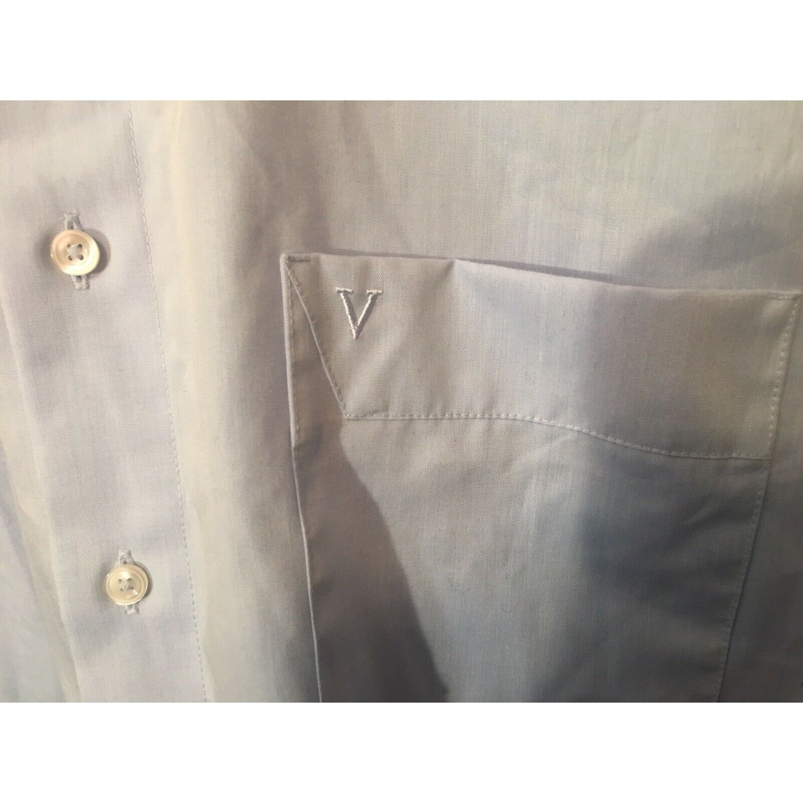 Other Marvelis Dress Shirt Blue Modern Fit Size 17 3/4 Non Iron Size US XL / EU 56 / 4 - 4 Thumbnail