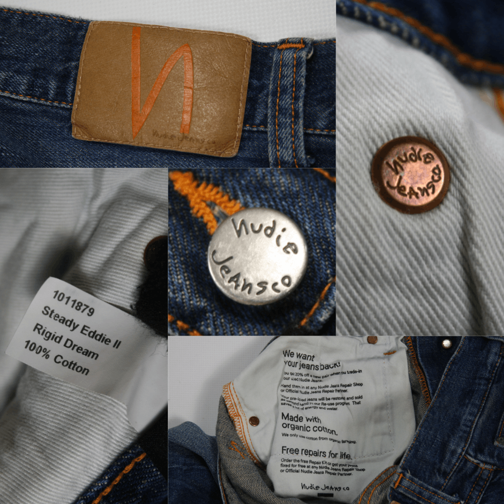 Nudie Jeans Steady Eddie 2 Rigid Dream Jeans Size US 30 / EU 46 - 10 Thumbnail