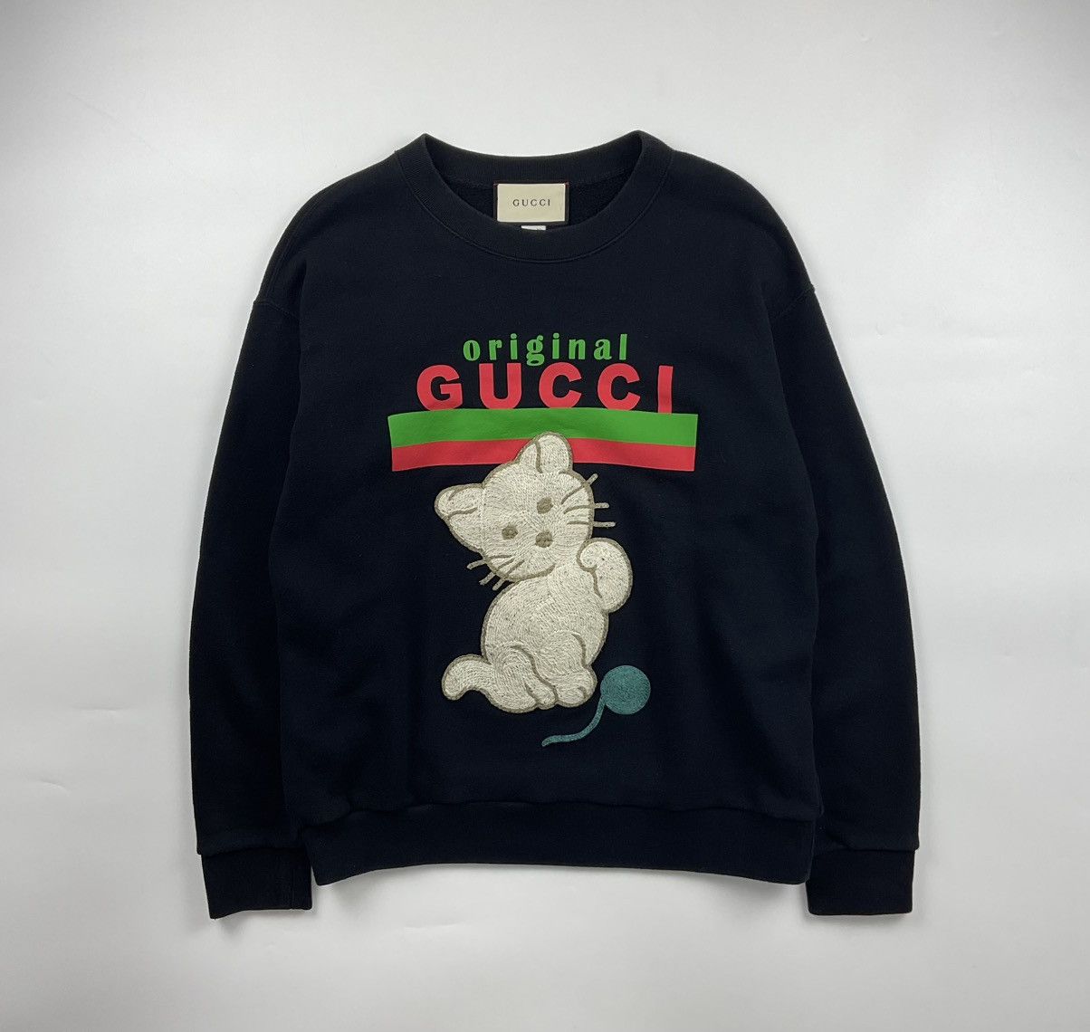 Gucci Gucci Cat Logo Pullover Size US M / EU 48-50 / 2 - 1 Thumbnail