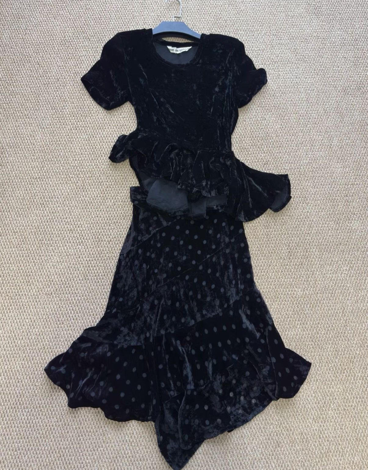 Comme des Garcons Comme des Garçons Ice Velvet Irregular Waist Ruffle Top K23 Size S / US 4 / IT 40 - 9 Thumbnail