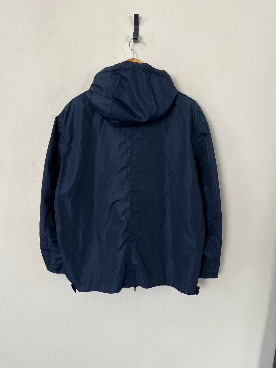 Versace Versace Navy Blue Hooded Windbreaker Jacket Zip Pockets Men Size US S / EU 44-46 / 1 - 11 Thumbnail