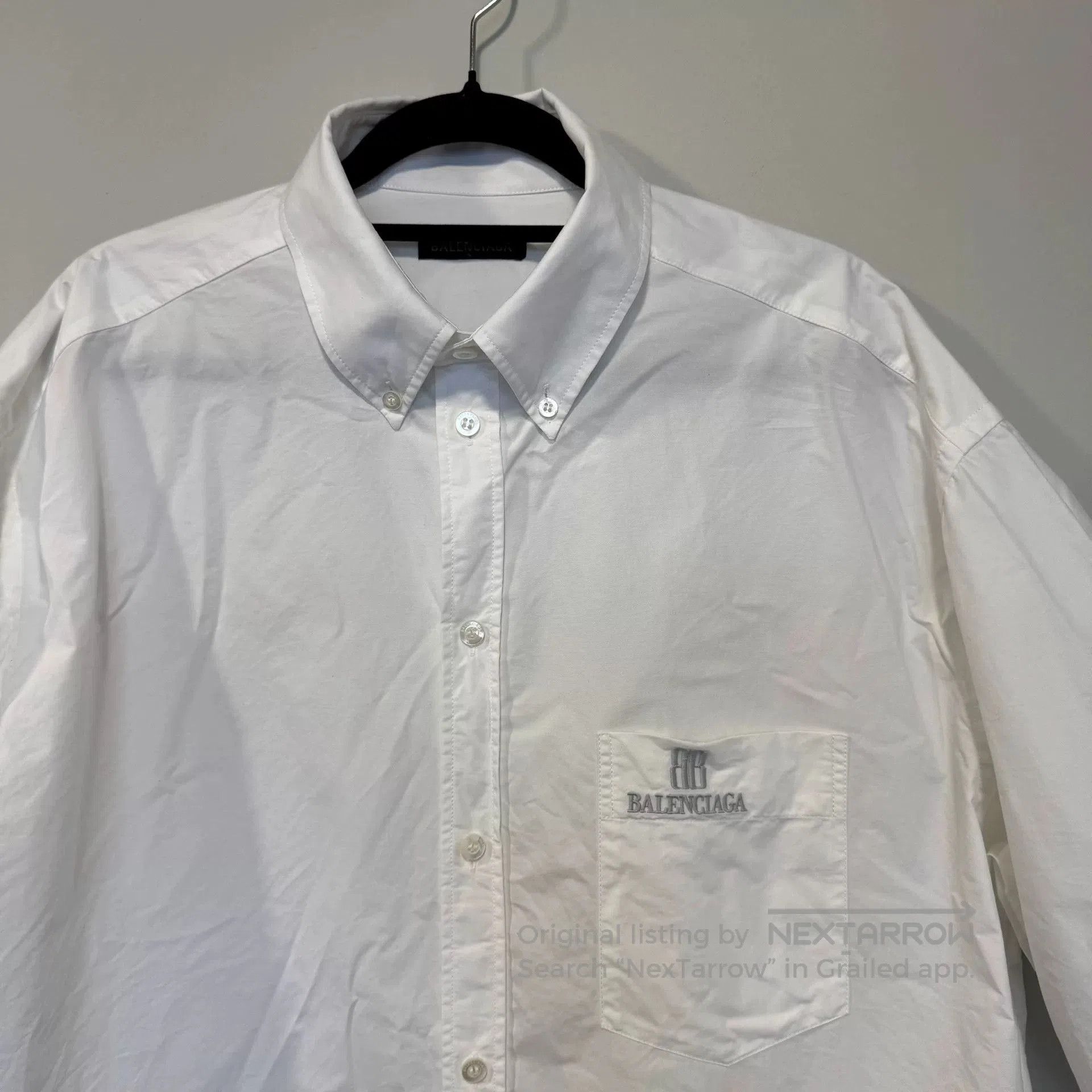 Balenciaga Balenciaga White Short Sleeve Shirt. Size US S / EU 44-46 / 1 - 2 Thumbnail