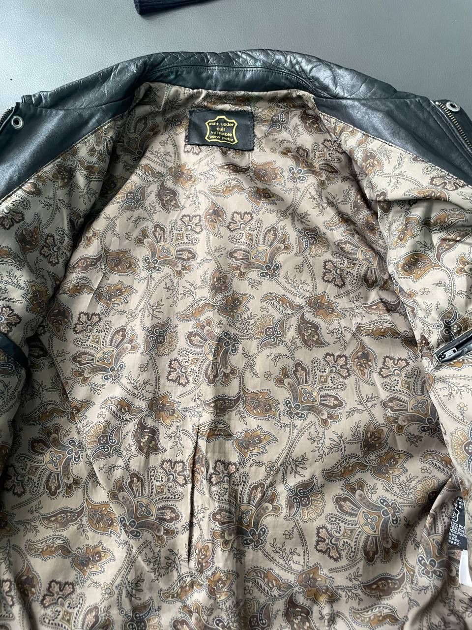 Vintage Vintage Leather Jacket Bomber 90s burgundy boxy oversize Size US M / EU 48-50 / 2 - 7 Thumbnail