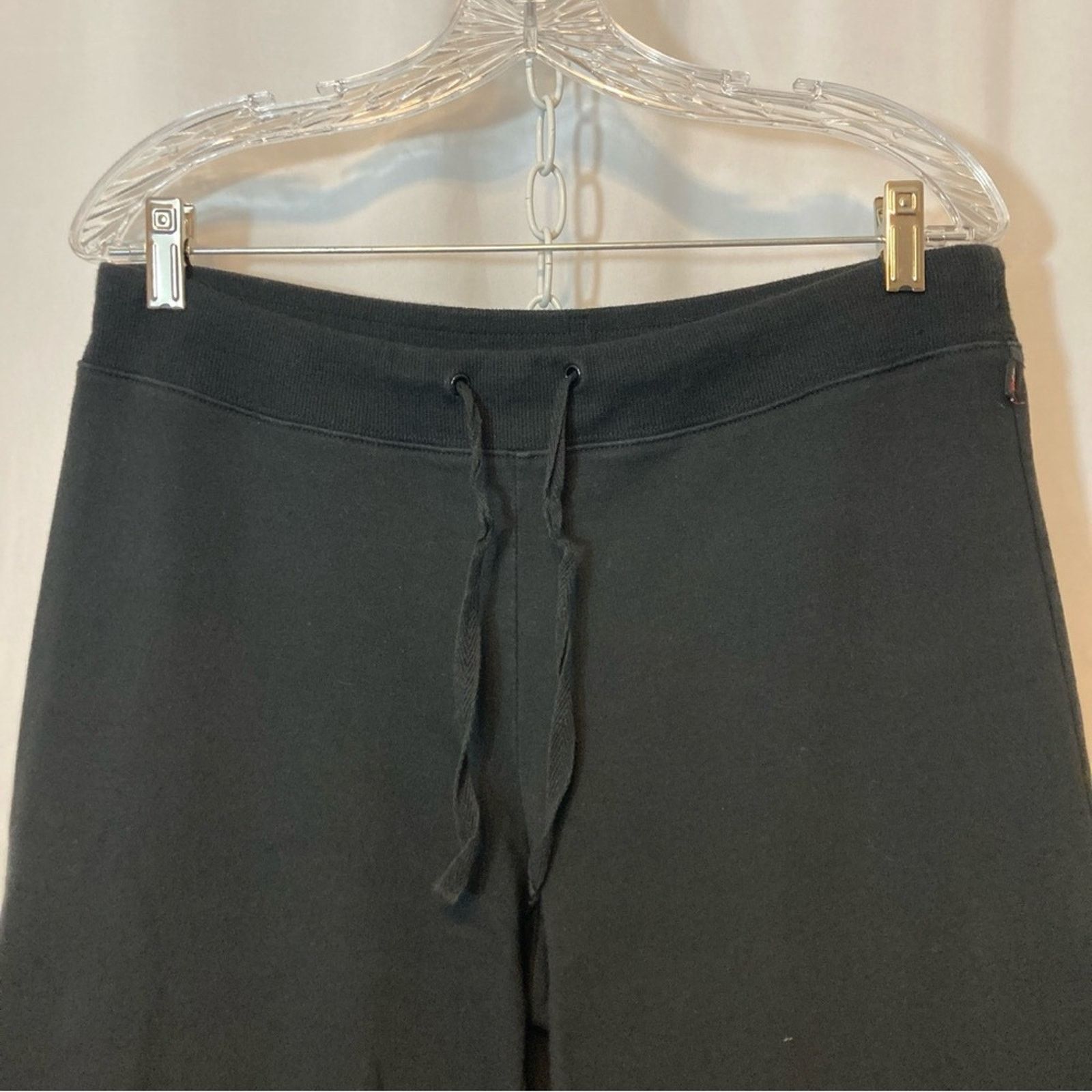 Other Y2K New York and Company Black Crop Sweatpants Pants Size 30" / US 8 / IT 44 - 4 Thumbnail