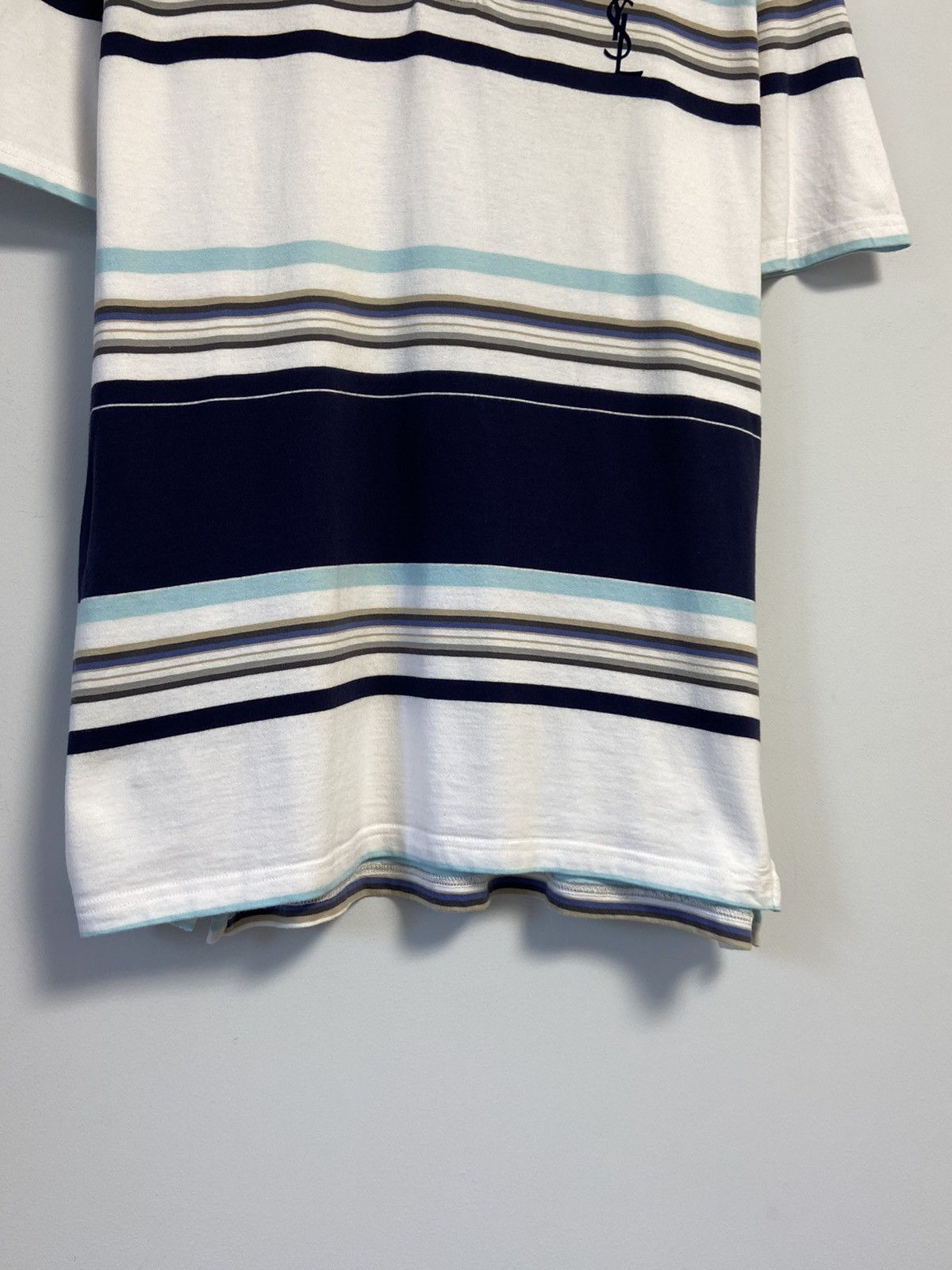 Yves Saint Laurent YSL Yves Saint Laurent polos shirt velor logo Size US XL / EU 56 / 4 - 3 Thumbnail