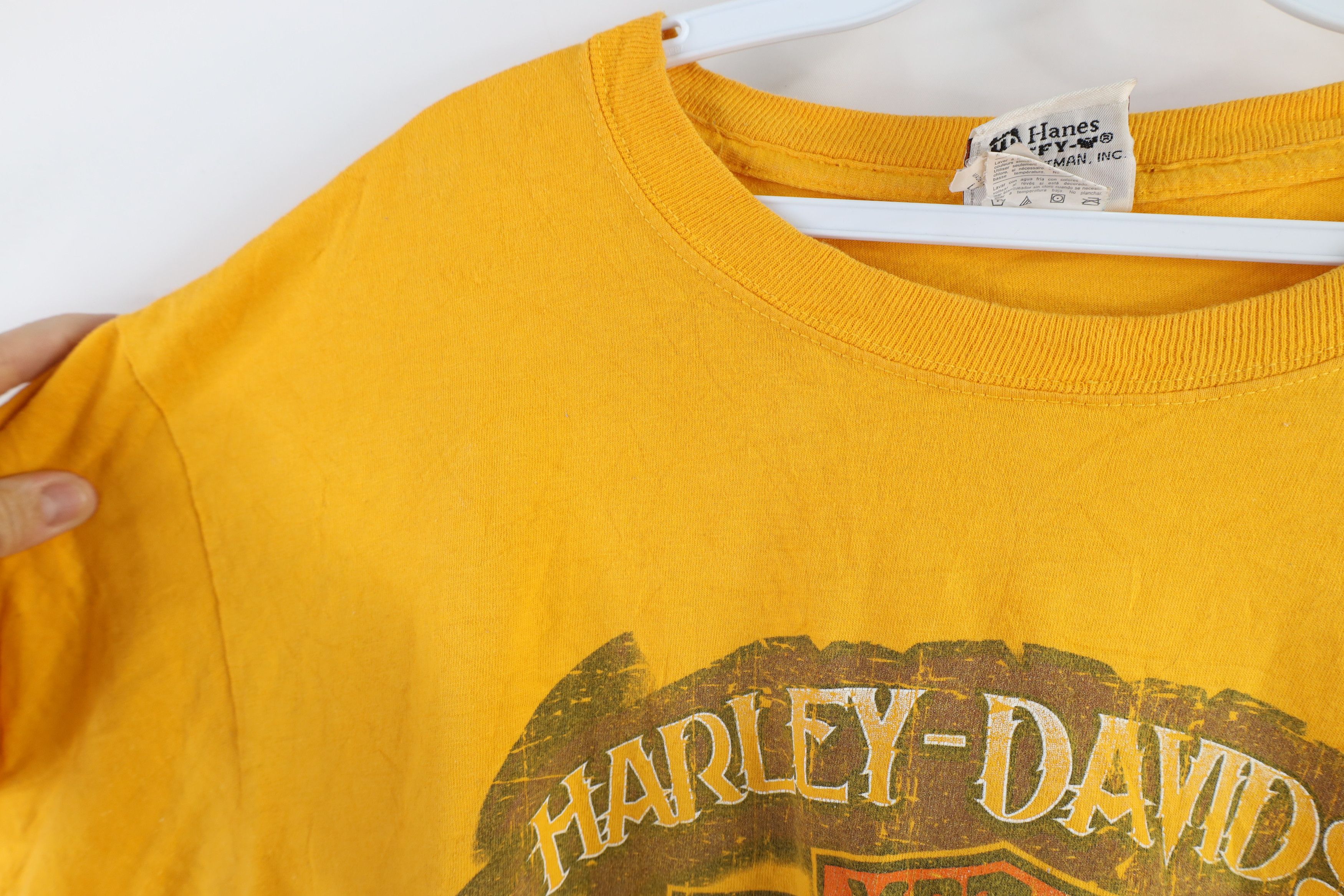 Harley Davidson × Vintage Harley Davidson Spell Out Big Logo Short Sleeve T-Shirt Size US L / EU 52-54 / 3 - 6 Thumbnail