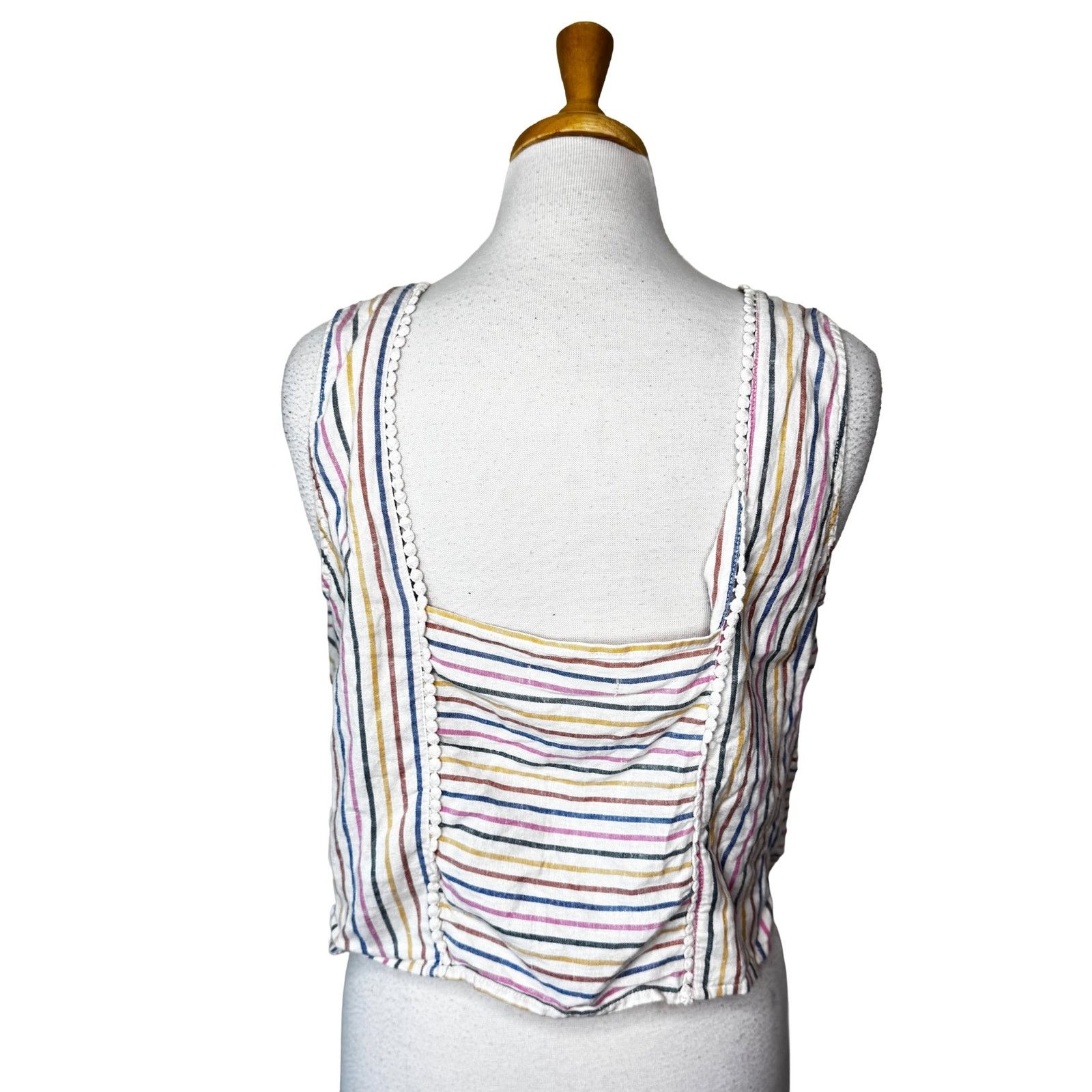 Marine Layer MARINE LAYER Striped Tank Top & Belted Pants Multicolor Med Size 28" / US 6 / IT 42 - 6 Thumbnail