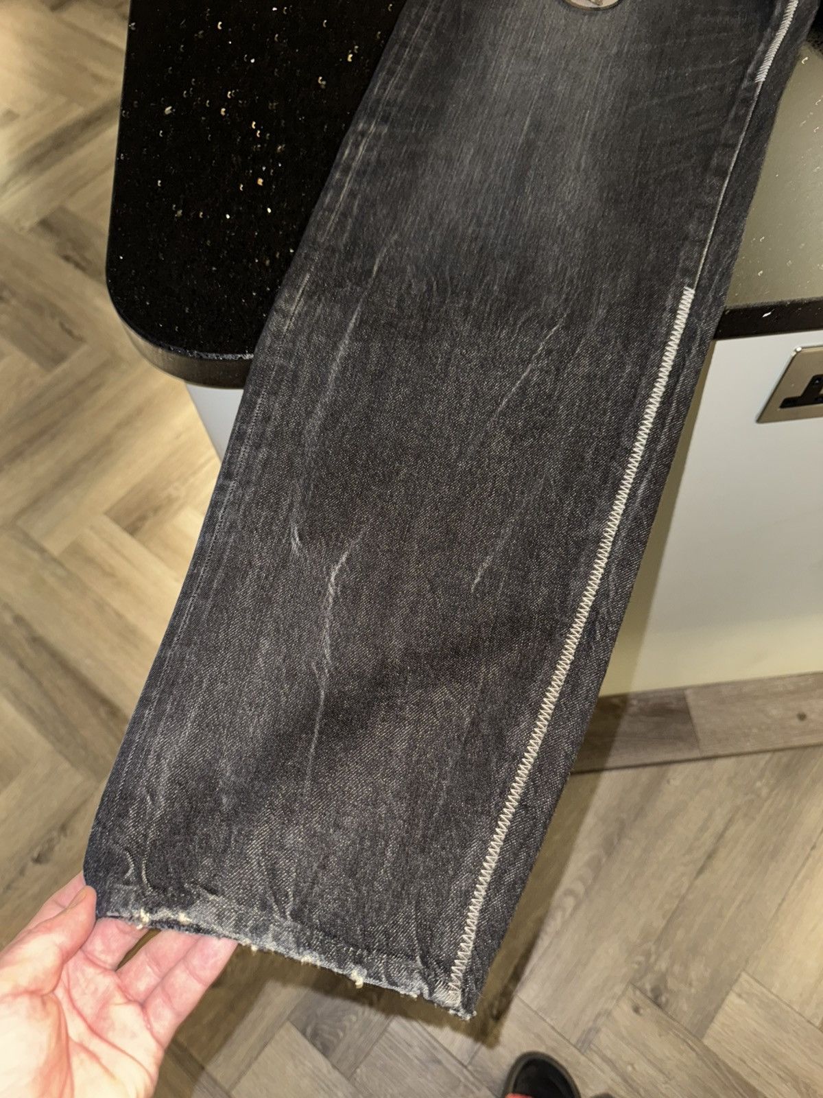 Number (N)ine × Supreme Supreme®/Number (N)ine Patches Loose Fit Selvedge Jean Size US 30 / EU 46 - 21 Thumbnail