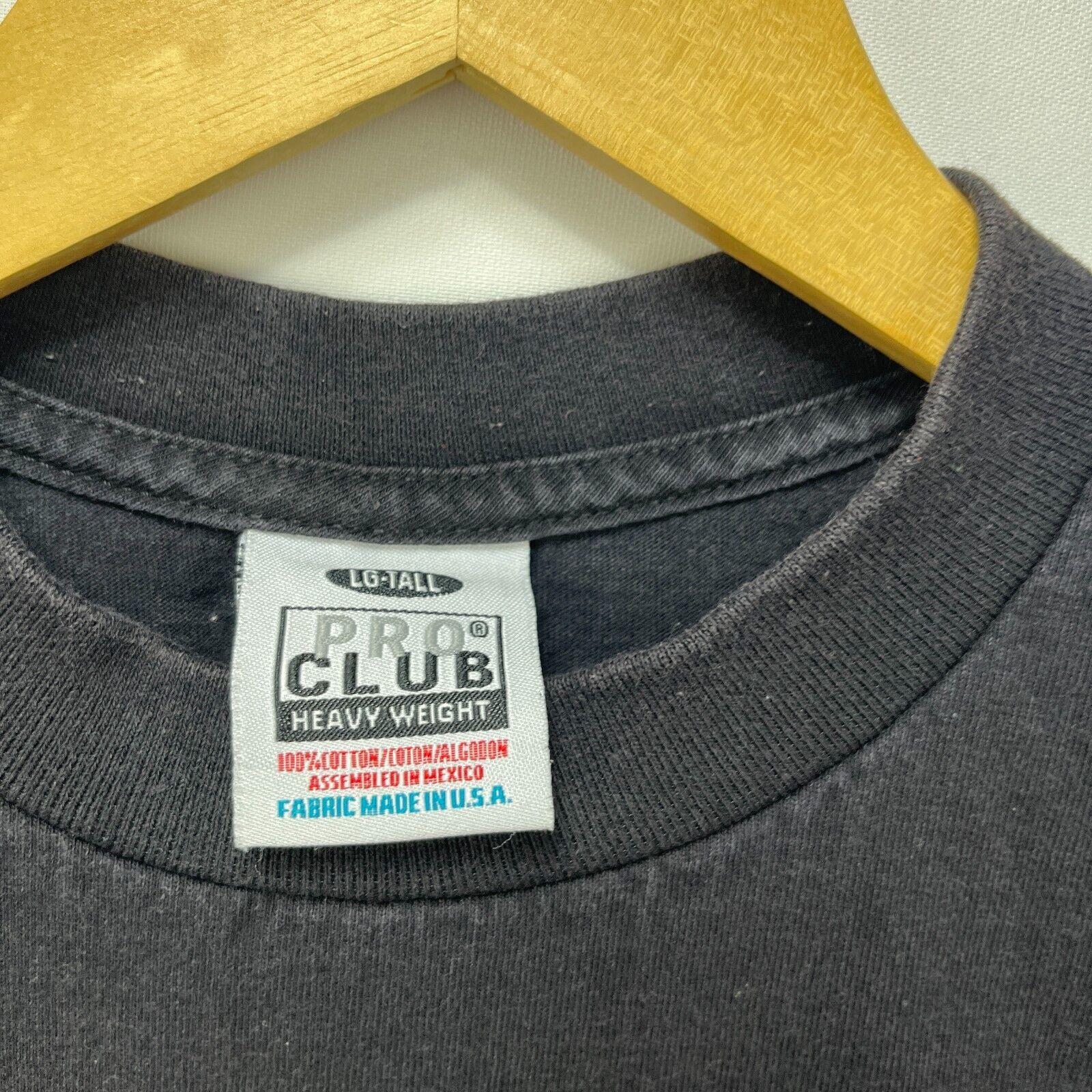 Vintage Vintage '90s Sun-Faded Blank Black Heavyweight ProClub Large Size US L / EU 52-54 / 3 - 5 Thumbnail