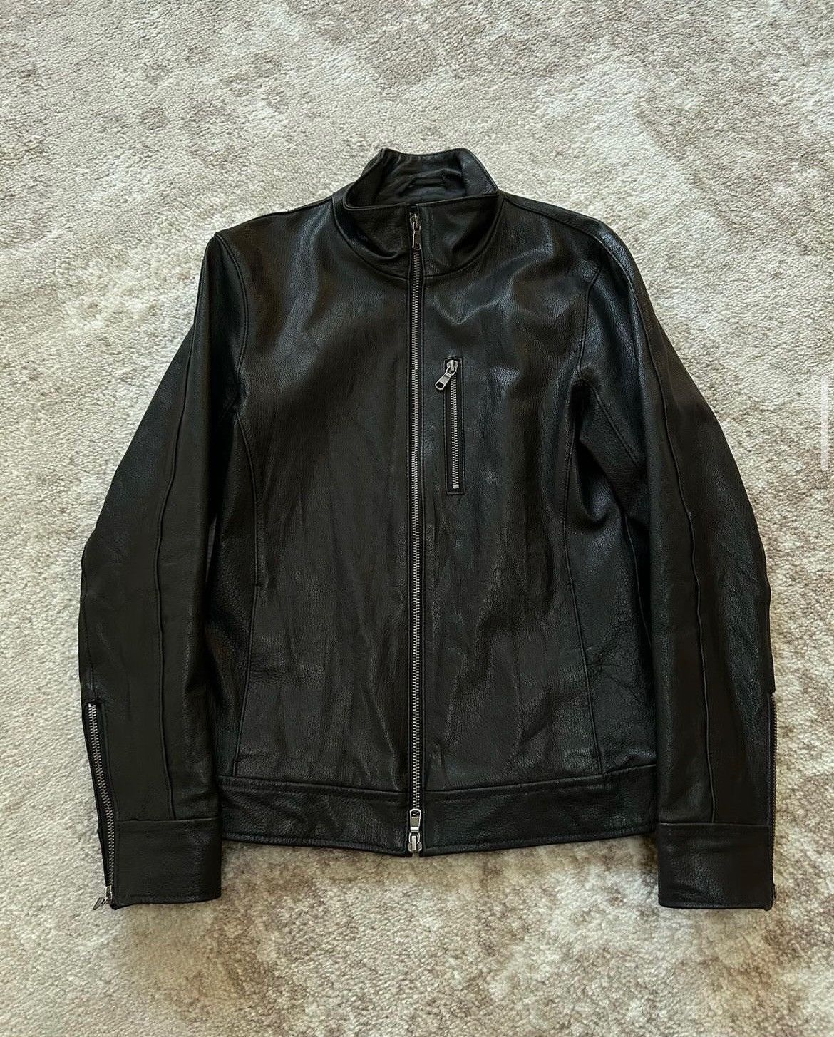 ジャケット・アウター TETE HOMME single leather jacket Tete homme Leather jacket