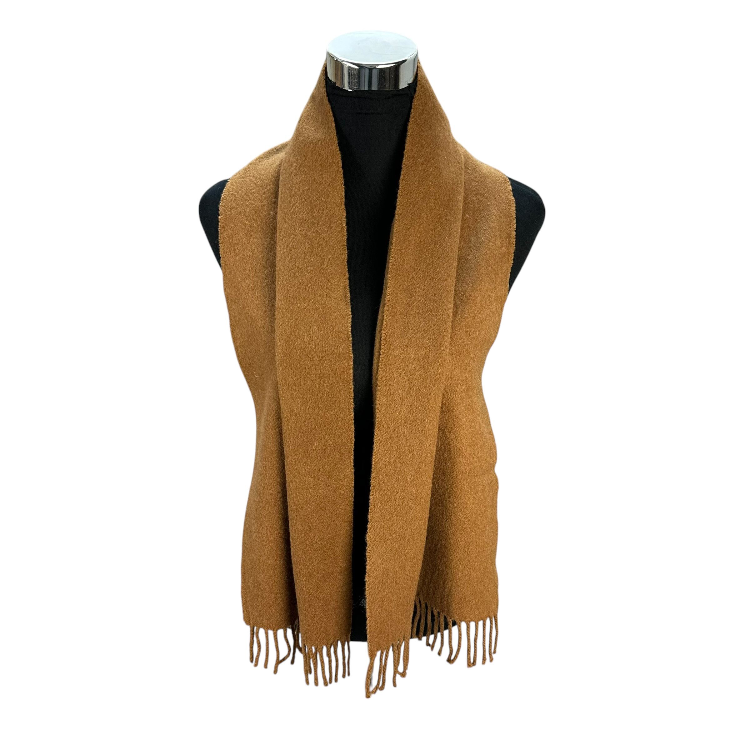 Burberry Vintage 90's BURBERRY Brown Cashmere Scarf #A76-1828 Size ONE SIZE - 1 Thumbnail