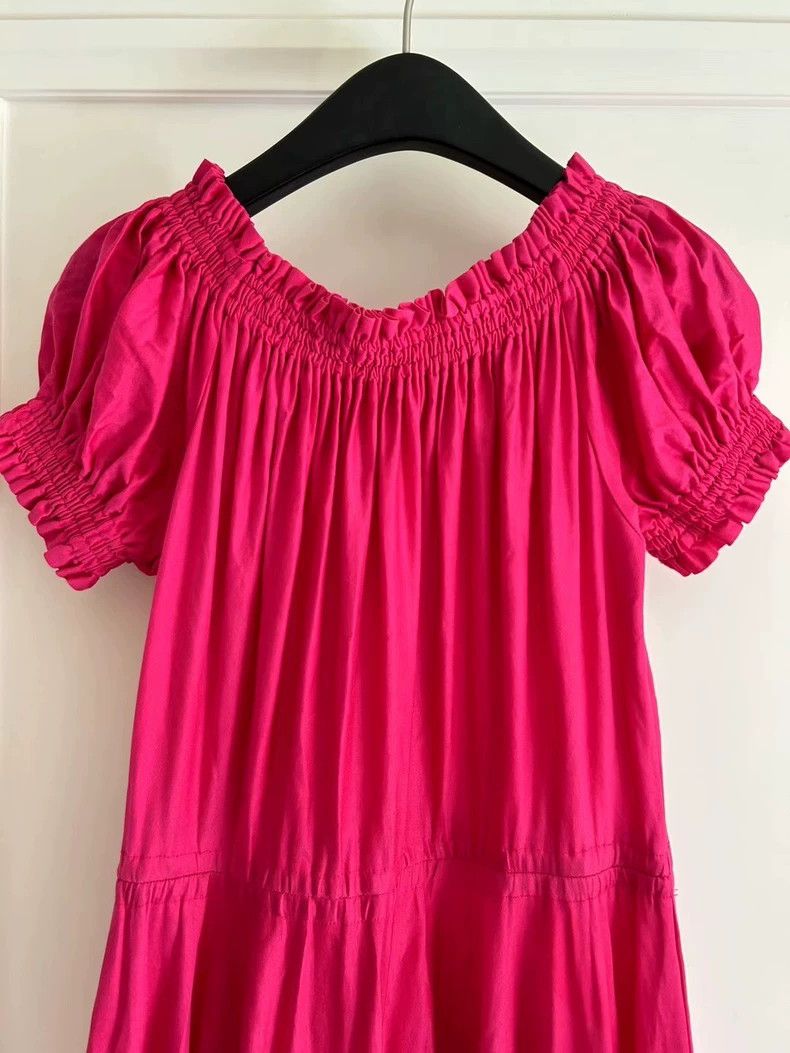 Kenzo KENZO A very large skirted rose pink one-shoulder dress Size M / US 6-8 / IT 42-44 - 3 Thumbnail