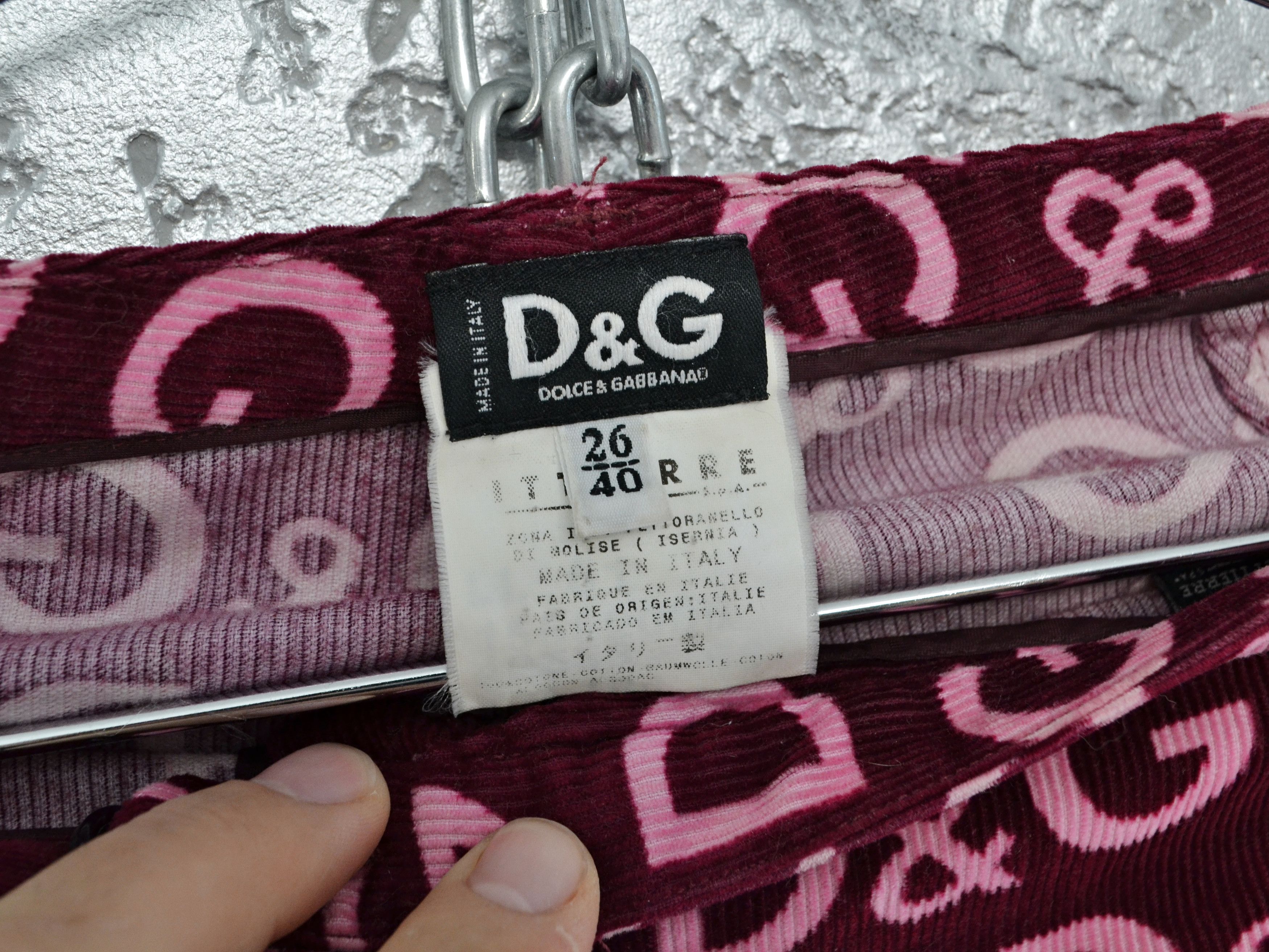 Dolce & Gabbana Dolce & Gabbana Women’s Monogram Velvet Pants Purple Size 26" / US 2 / IT 38 - 6 Thumbnail
