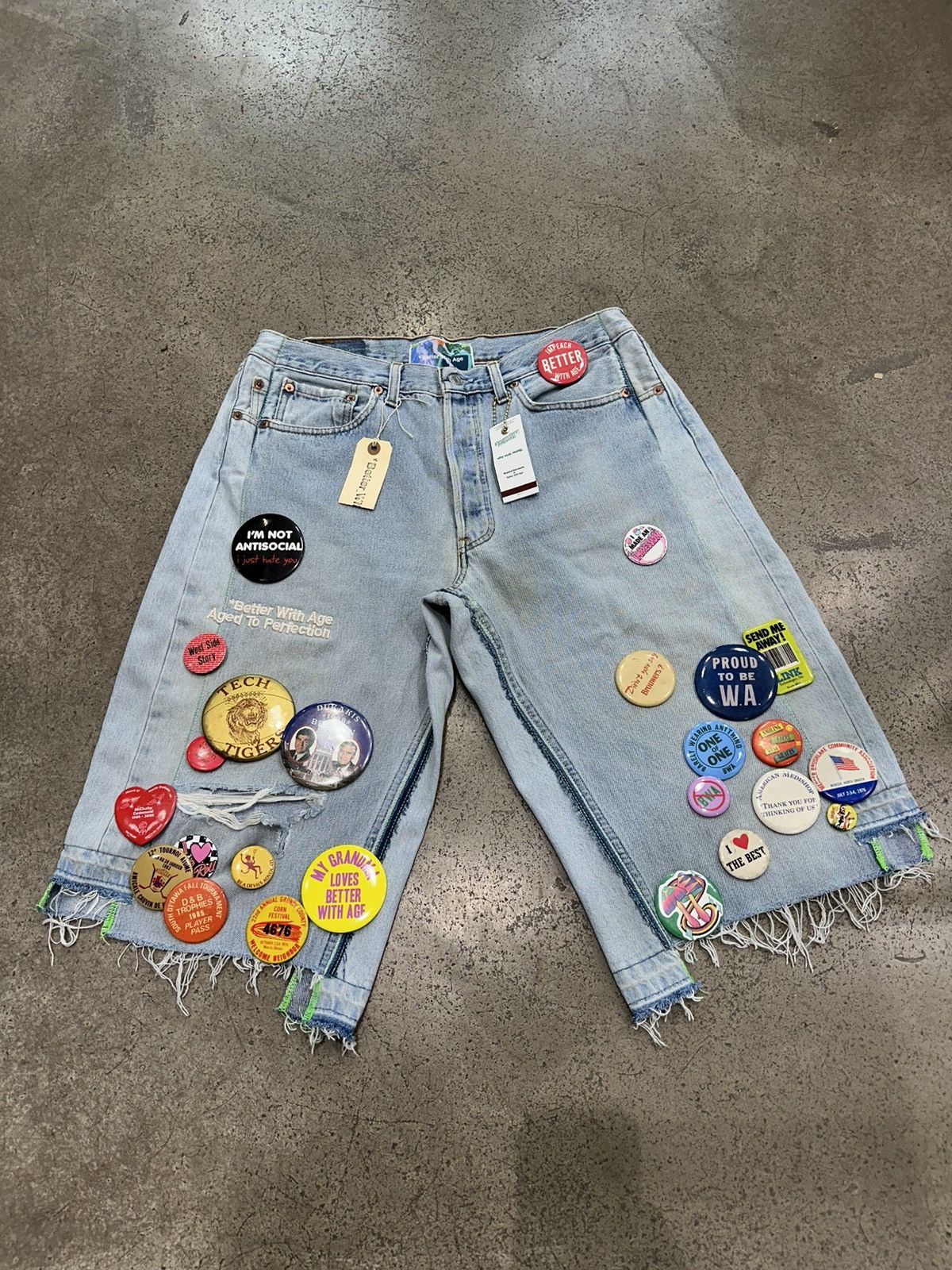 BETTER WITH AGE Campaign Triple Wide Denim Short Indigo