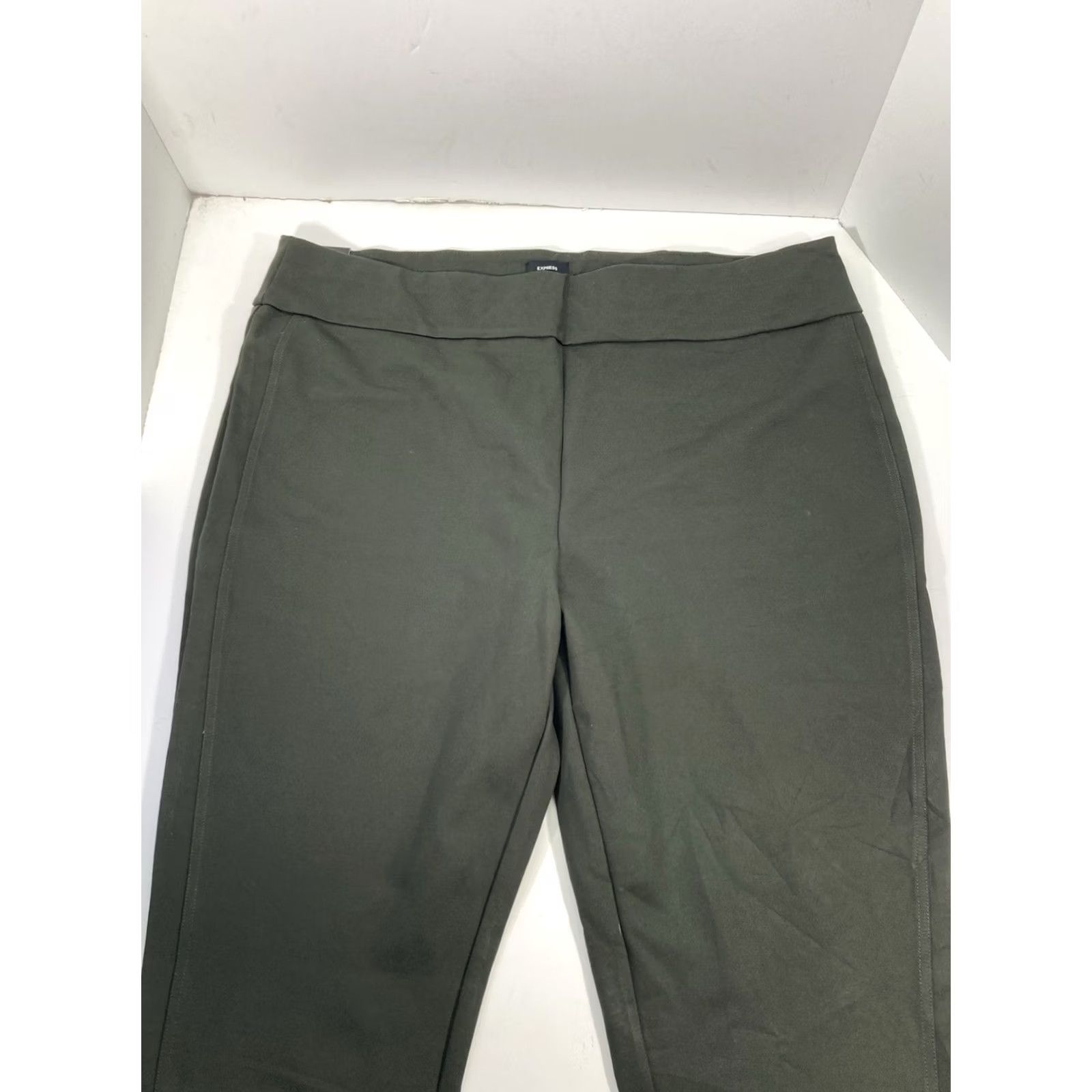 Express Express Ponte Pants Women 2XL Forest Green 42x27 Stretch NWT Khakis Leggings Size 40" / US 18 - 5 Thumbnail