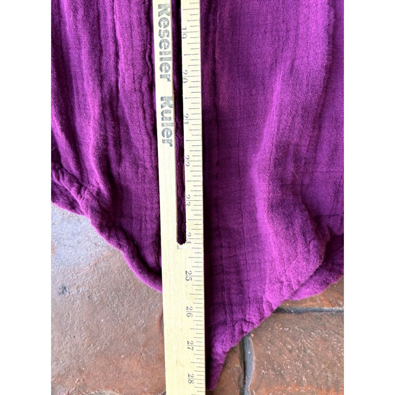 Vintage VINTAGE Oh My Gauze Blouse Tunic Top 3/4 Sleeve V-Neck Plum 100% Cotton Size 2 Womens Menus Girls Size XS / US 0-2 / IT 36-38 - 7 Thumbnail