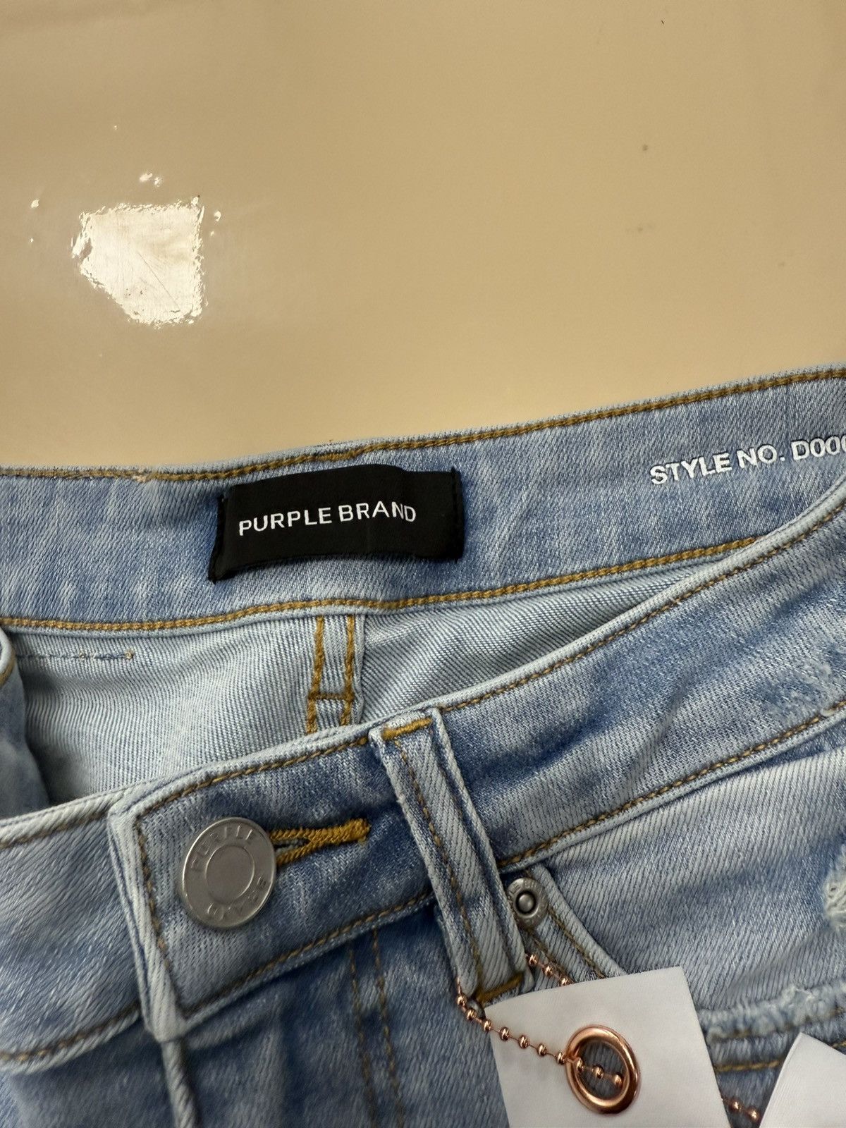 Other Purple Brand Destroy Light Indigo Jeans Size 26" / US 2 / IT 38 - 4 Thumbnail