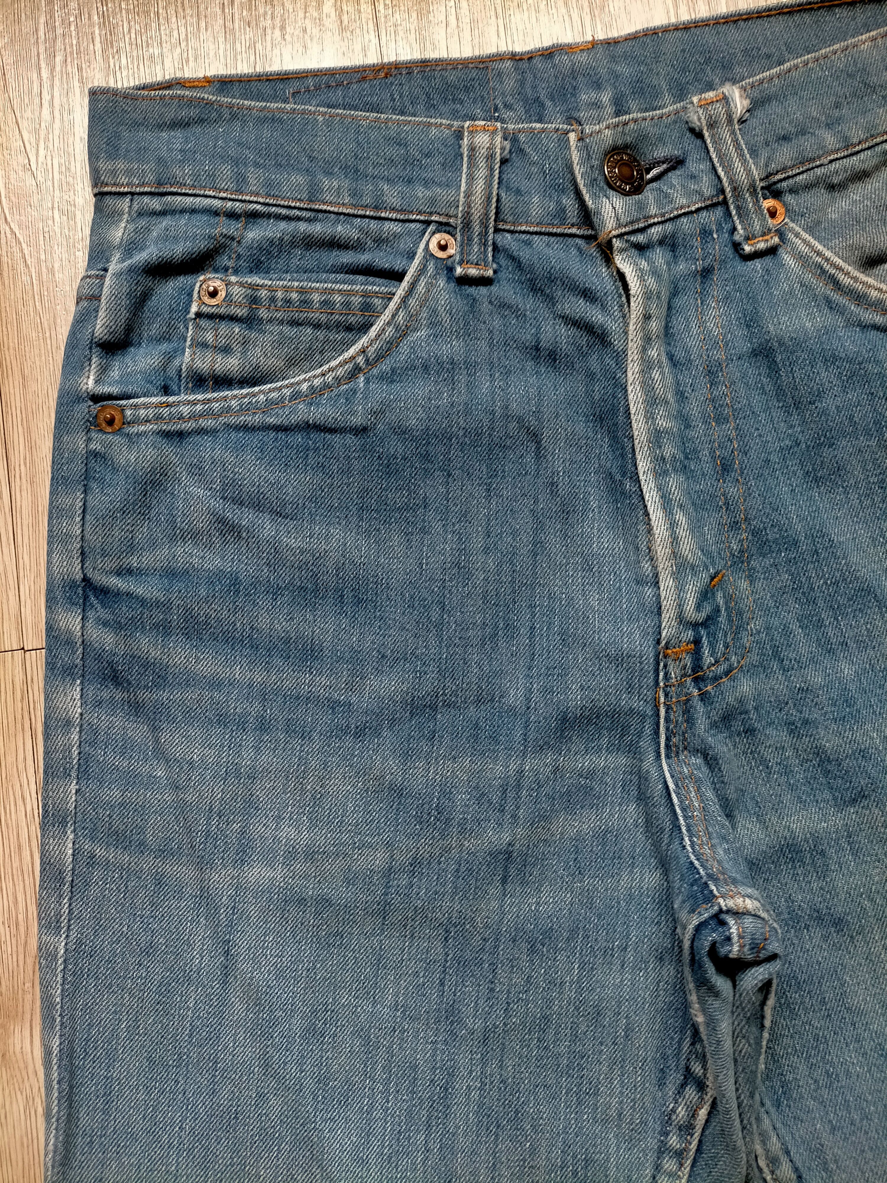 Levi's Vintage 70s-80s Levis 517 Oren Tab Button 8 Boot cut Denim Size US 28 / EU 44 - 3 Thumbnail