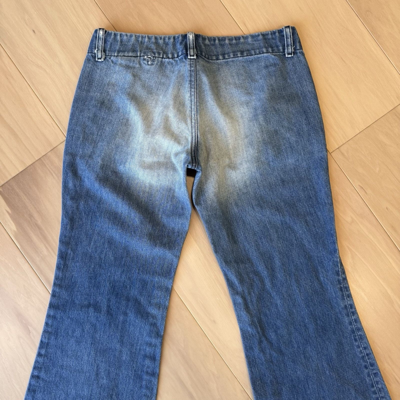 Diesel × Vintage Diesel Flare Jeans Women's 28 Blue Y2K Glam Boho Party Size 28" / US 6 / IT 42 - 7 Thumbnail