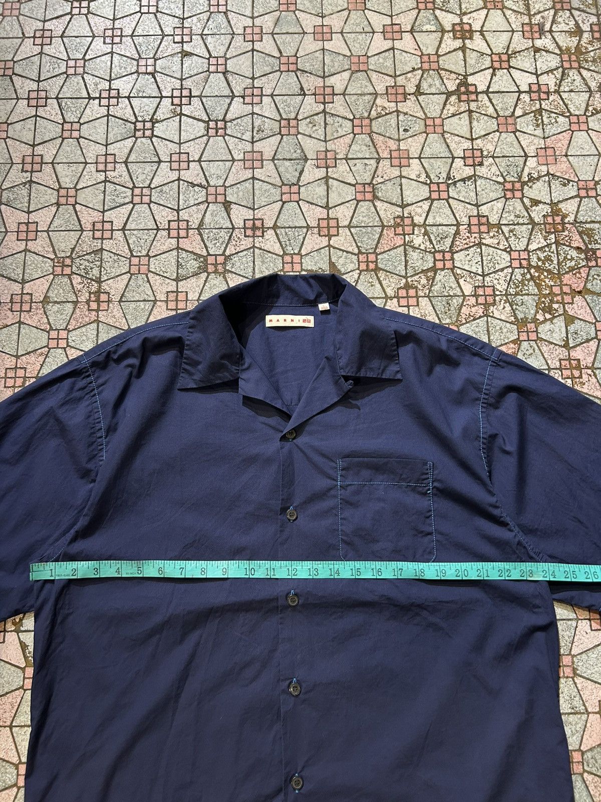 Marni × Uniqlo Uniqlo Marni Button Up Open Collar Shirt Size US L / EU 52-54 / 3 - 13 Thumbnail
