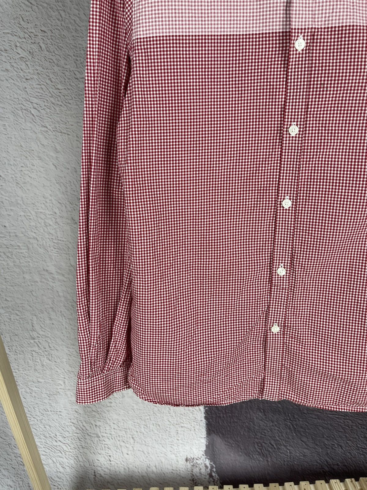 Fred Perry Fred Perry red checkered long sleeve shirt Size US M / EU 48-50 / 2 - 7 Thumbnail