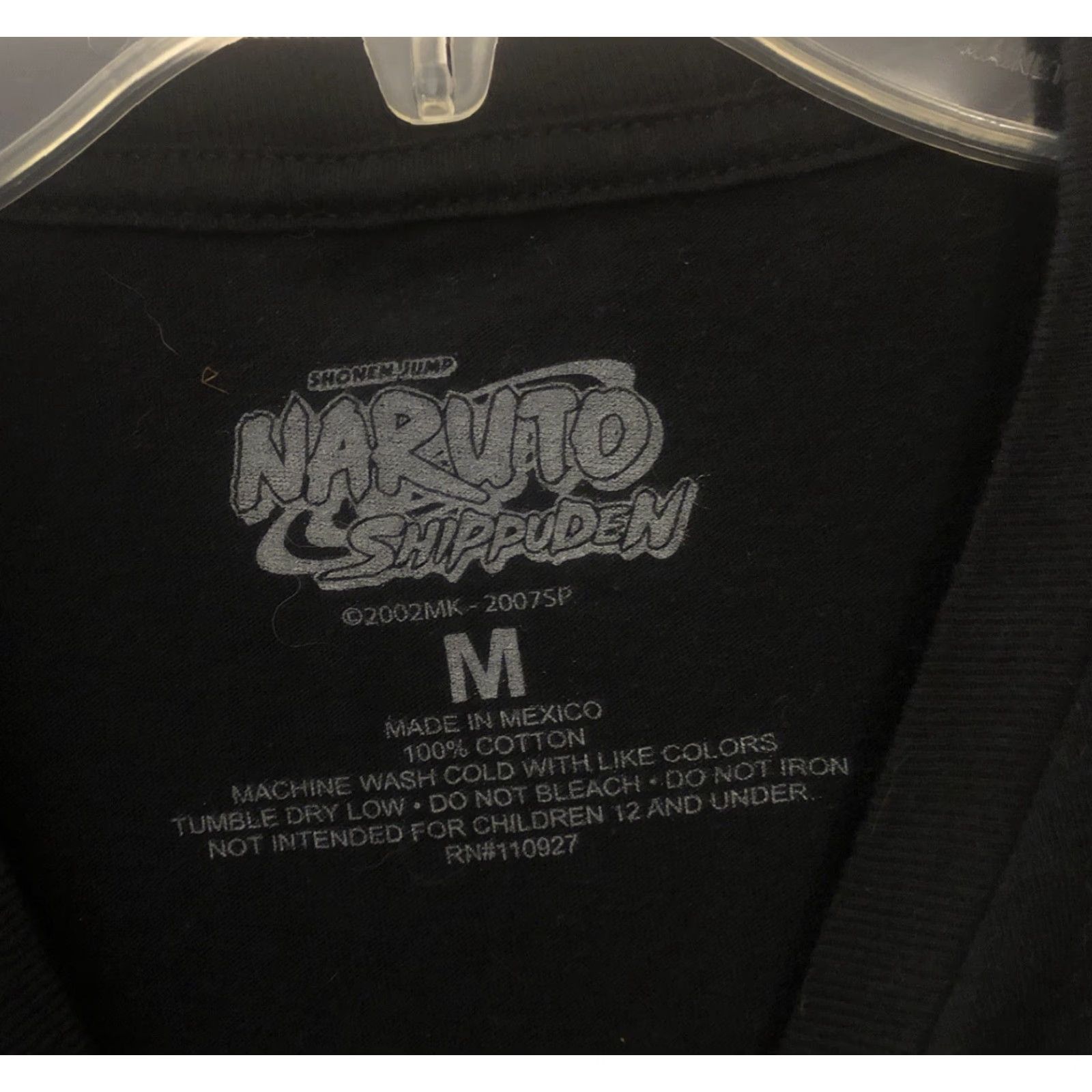 Vintage Naruto Shippuden Graphic Print T-shirt Men M Black Long Sleeve Crew Neck Cotton Naruto Logo Anime Shirt Size US M / EU 48-50 / 2 - 3 Thumbnail