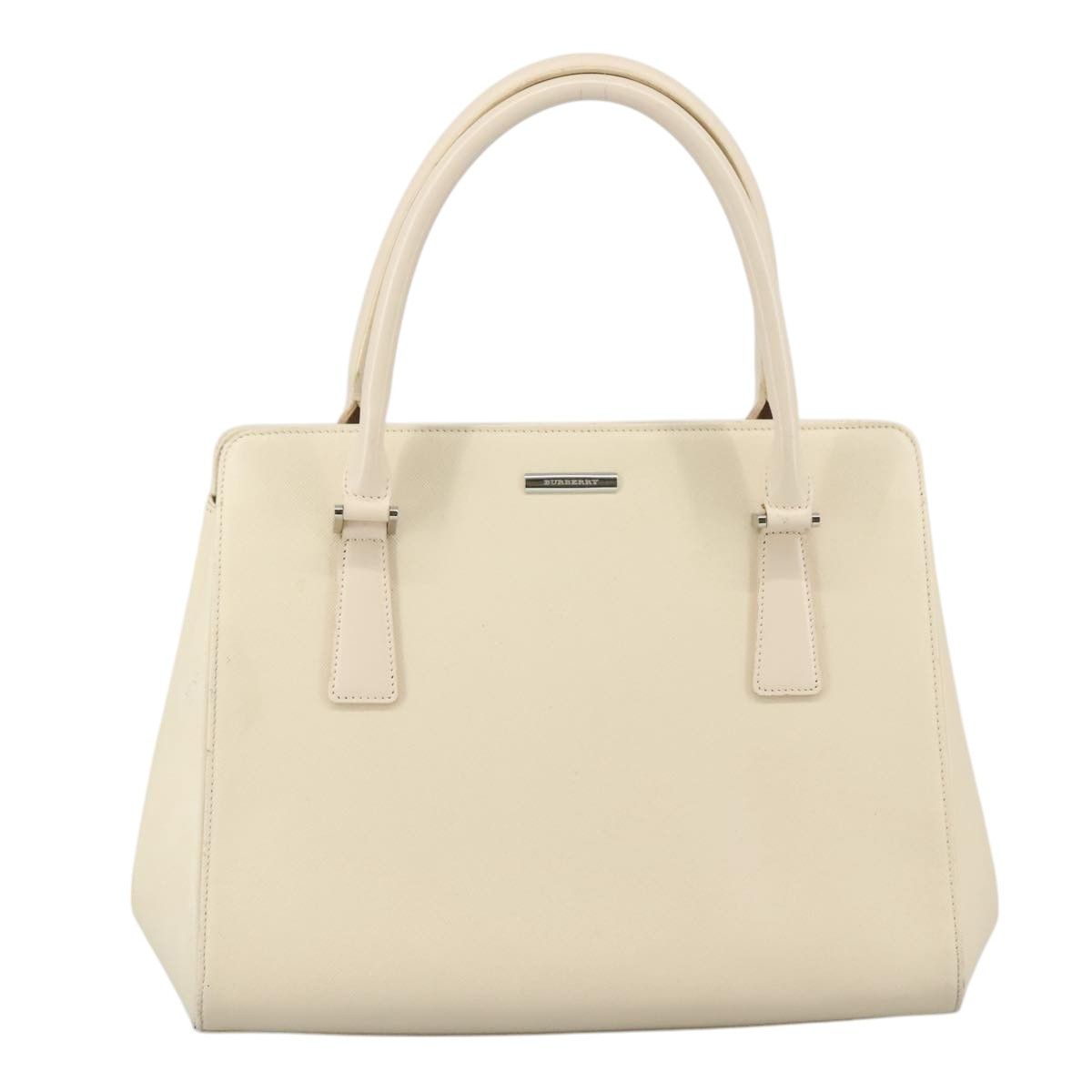 Burberry Beige Leather Handbag (Pre-Owned) Size ONE SIZE - 1 Thumbnail