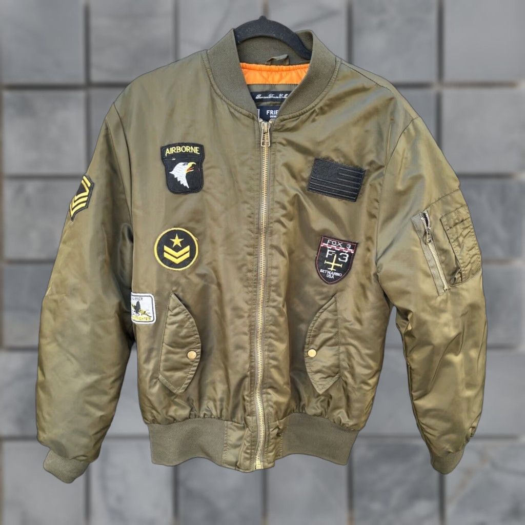 Vintage VINTAGE? No. Field Denim Jacket Green L Casual Mens Bomber Zip 4? No. Size US L / EU 52-54 / 3 - 1 Thumbnail