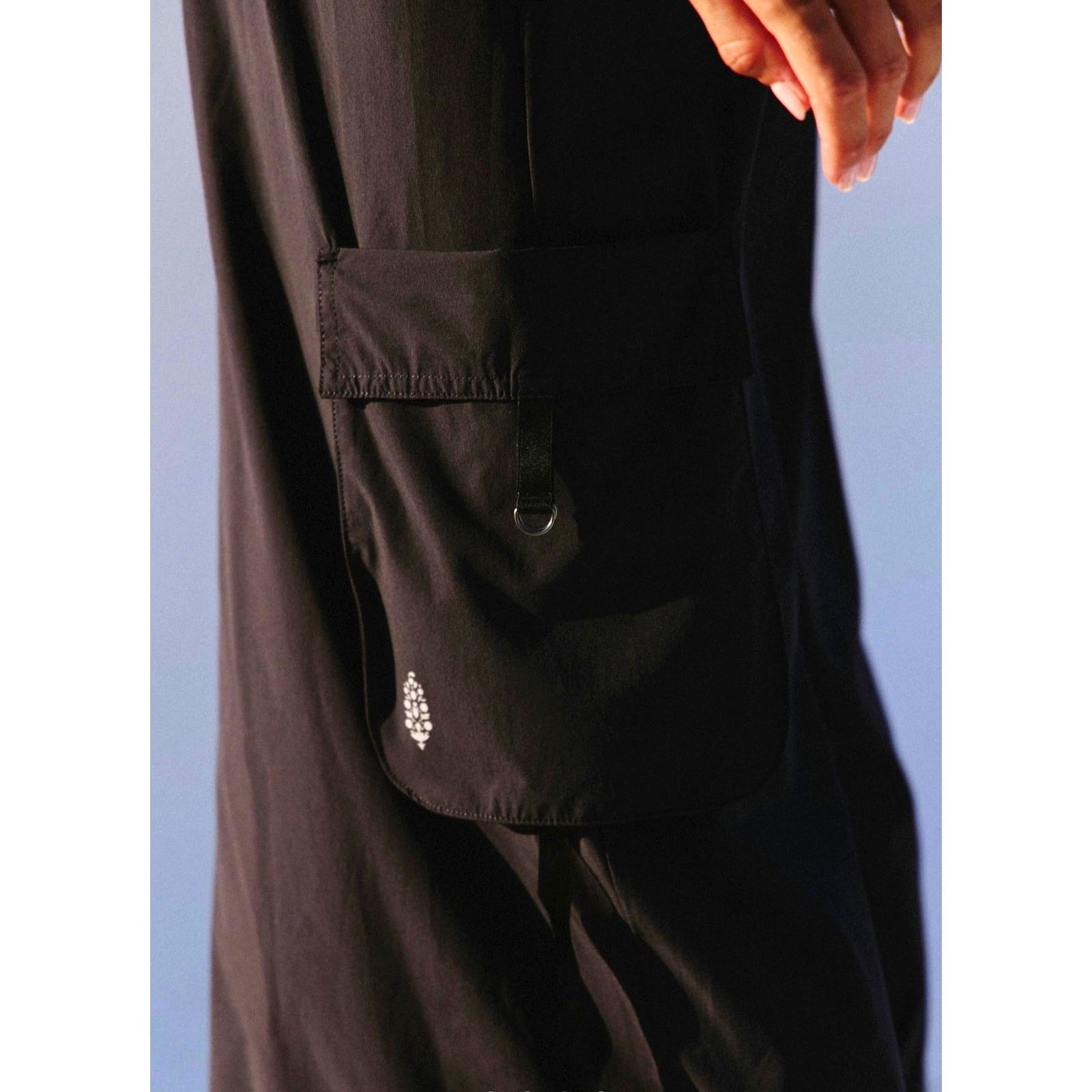 Free People Free People Pathfinder One Piece Jumpsuit Skyline/Black M Size 29" - 5 Thumbnail