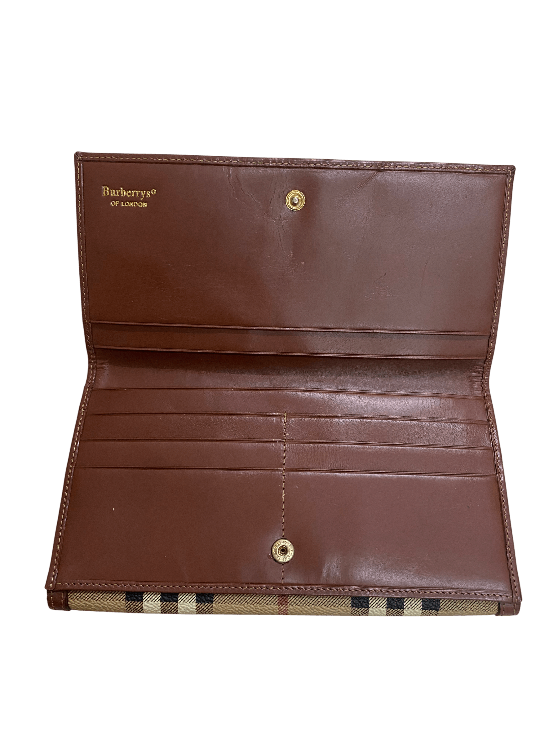 Burberry Iconic Vintage Burberry Nova Check Wallet Size ONE SIZE - 3 Thumbnail